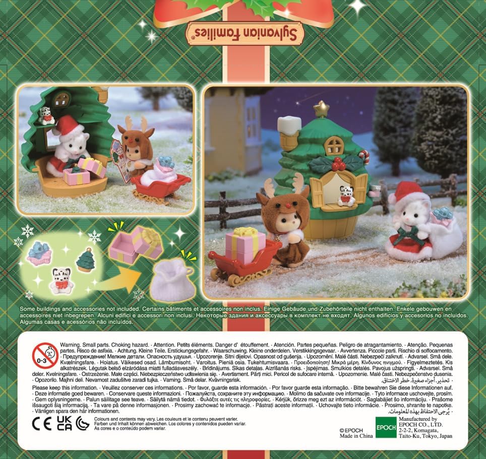 Sylvanian Families Baby Santas Christmas Tree House Set