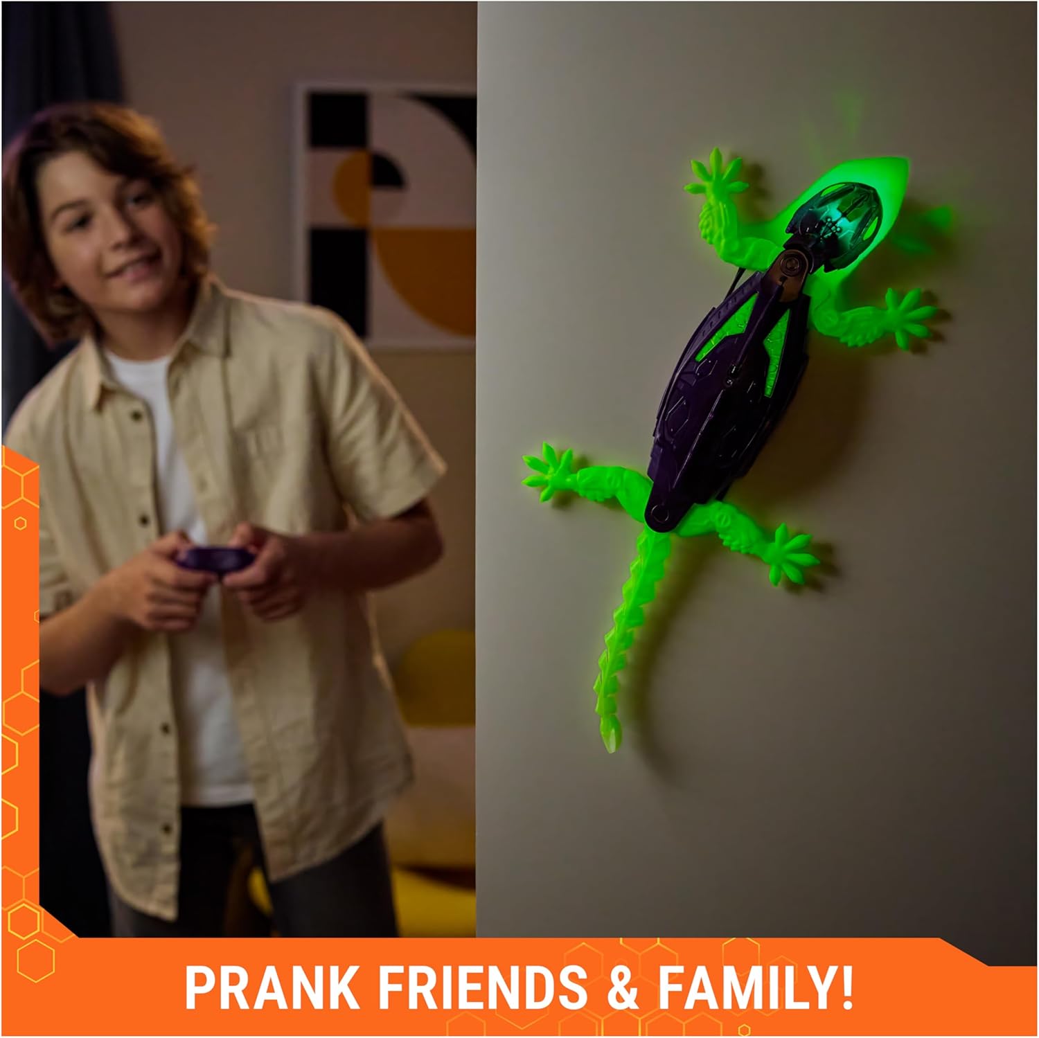 Hex Bots Wall Crawler Gecko Glow in the Dark