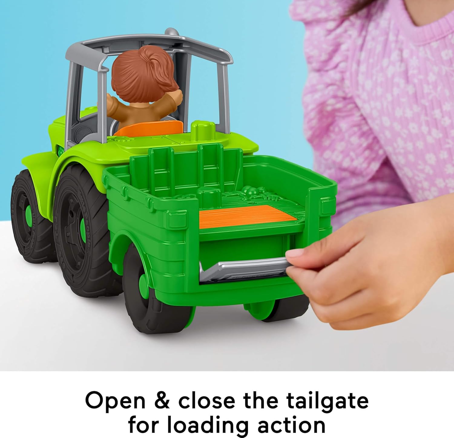 Fisher-Price Little People Toddler Toy Push & Play Tractor