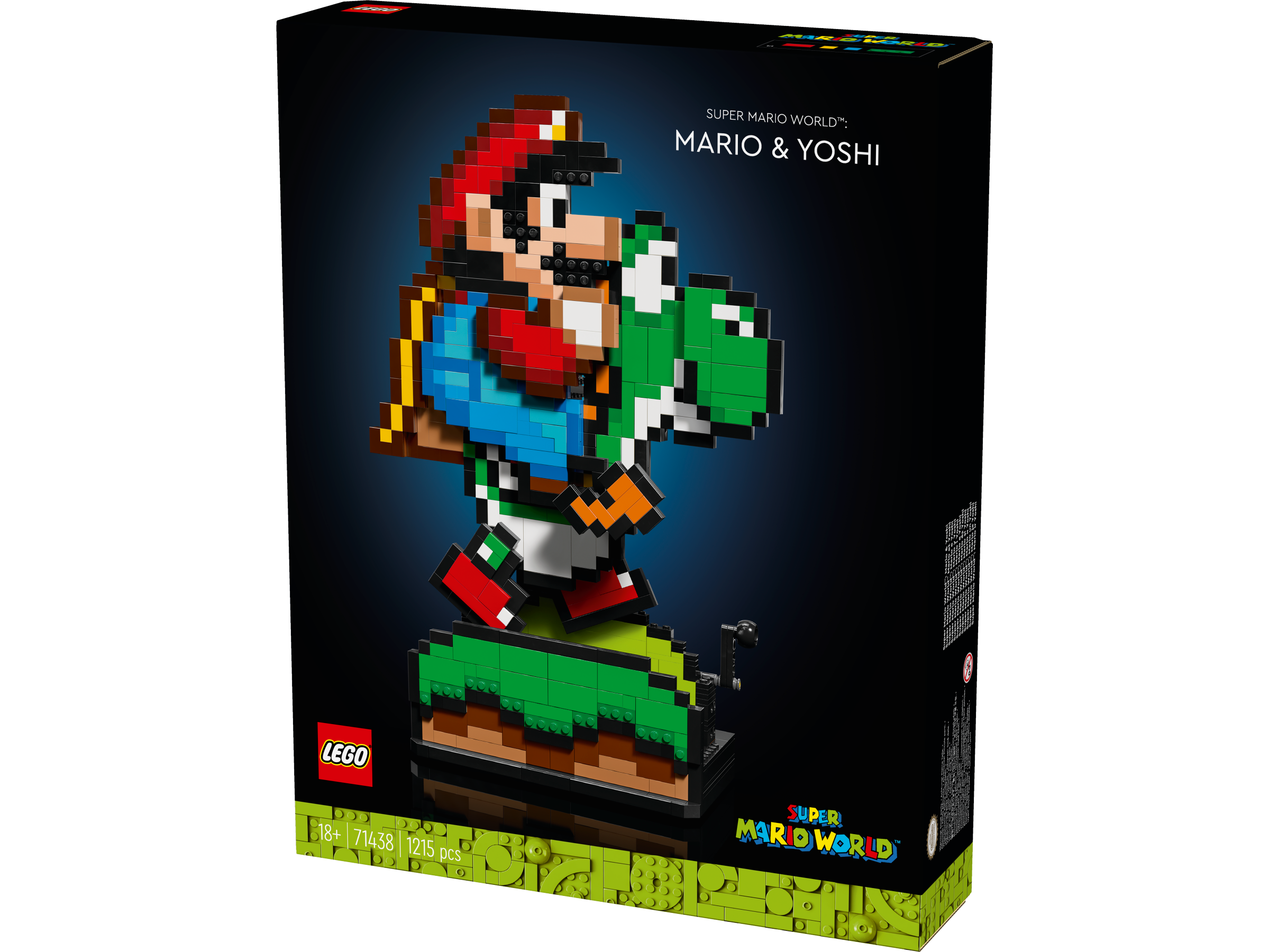 LEGO 71438 Super Mario World: Mario & Yoshi Interactive Model Set for Adults