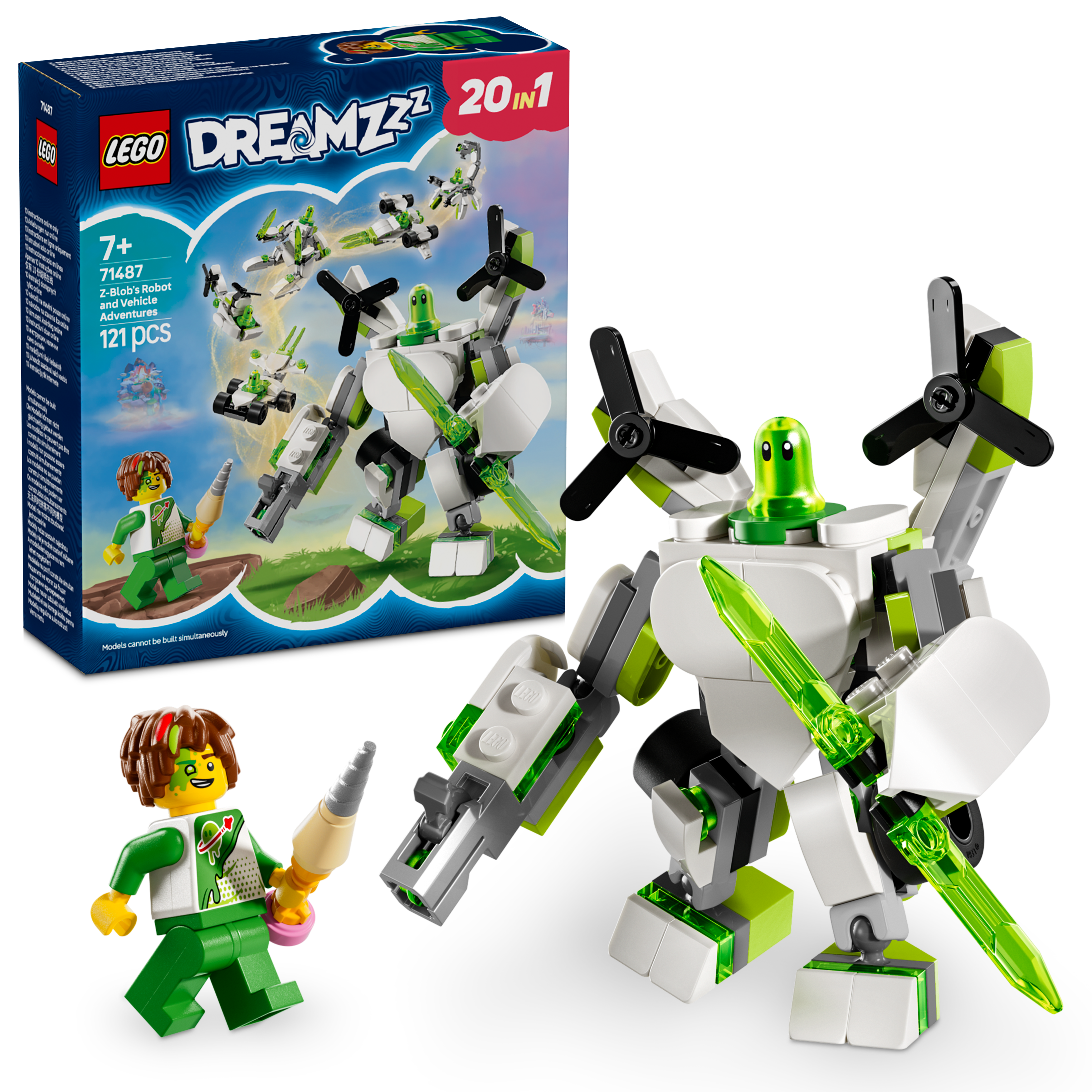 LEGO Dreamzzz 71487 Z-Blob's Robot and Vehicle Adventure