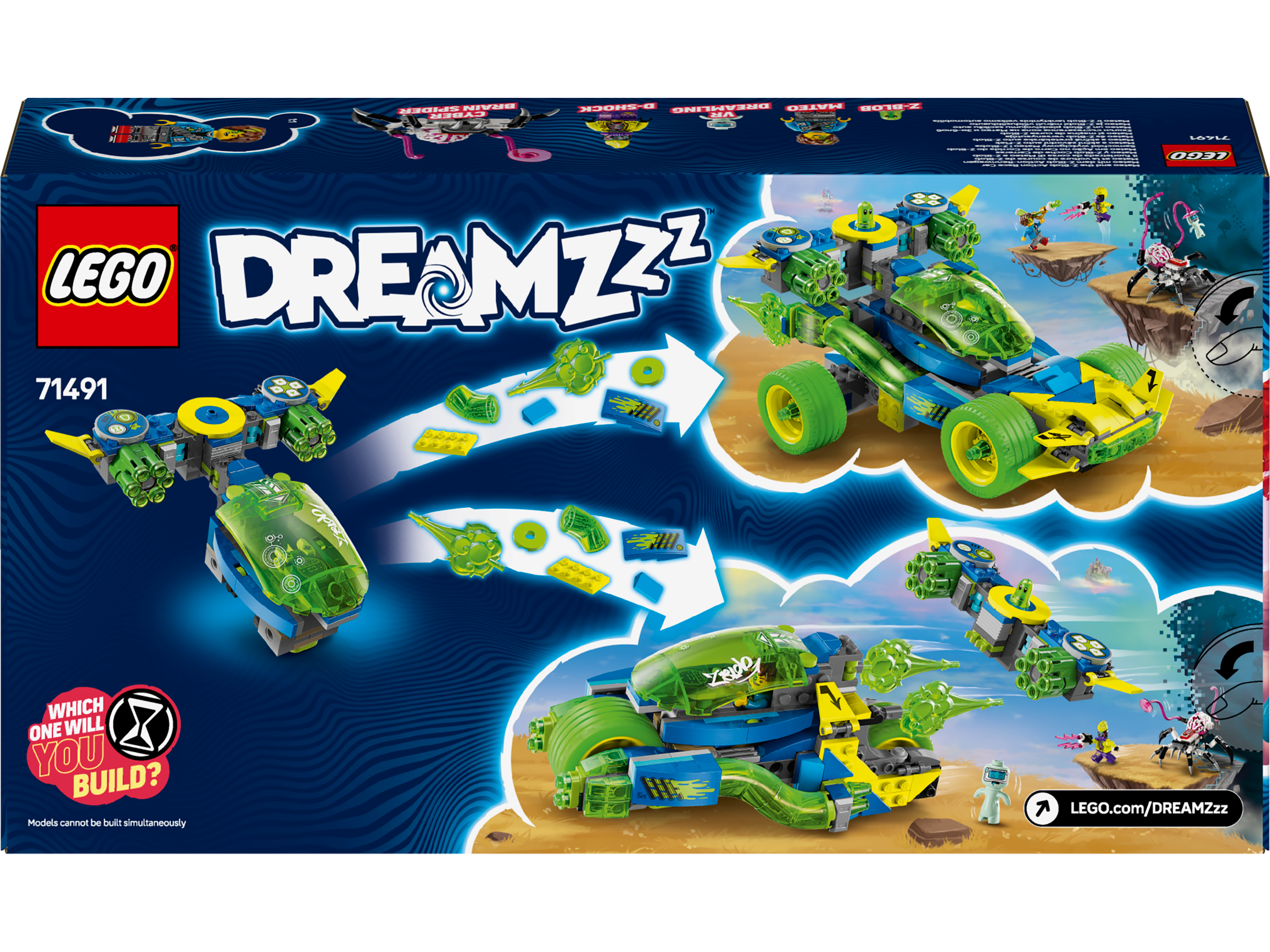 LEGO Dreamzzz 71491 Mateo and the Z-Blob Action Race Car