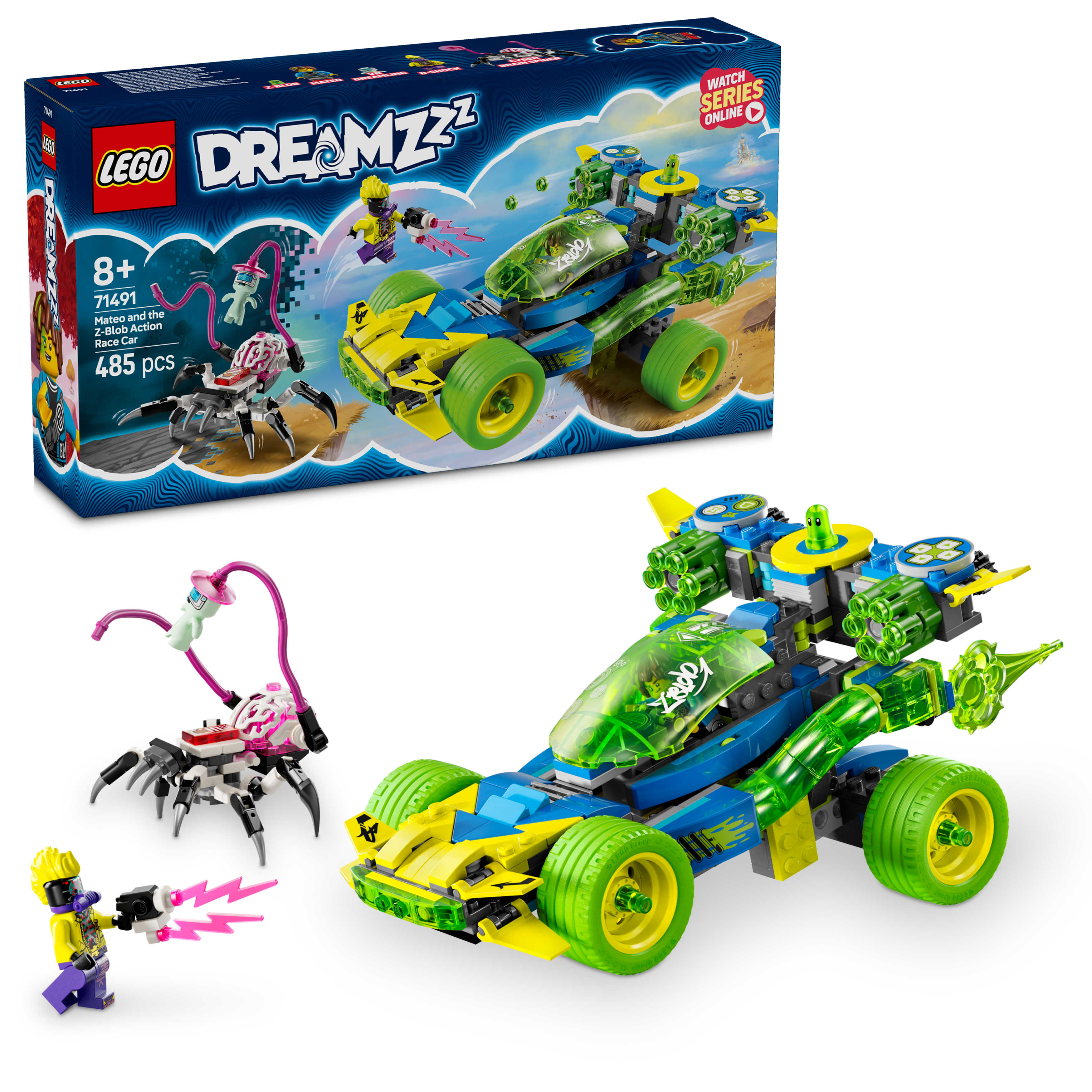 LEGO Dreamzzz 71491 Mateo and the Z-Blob Action Race Car