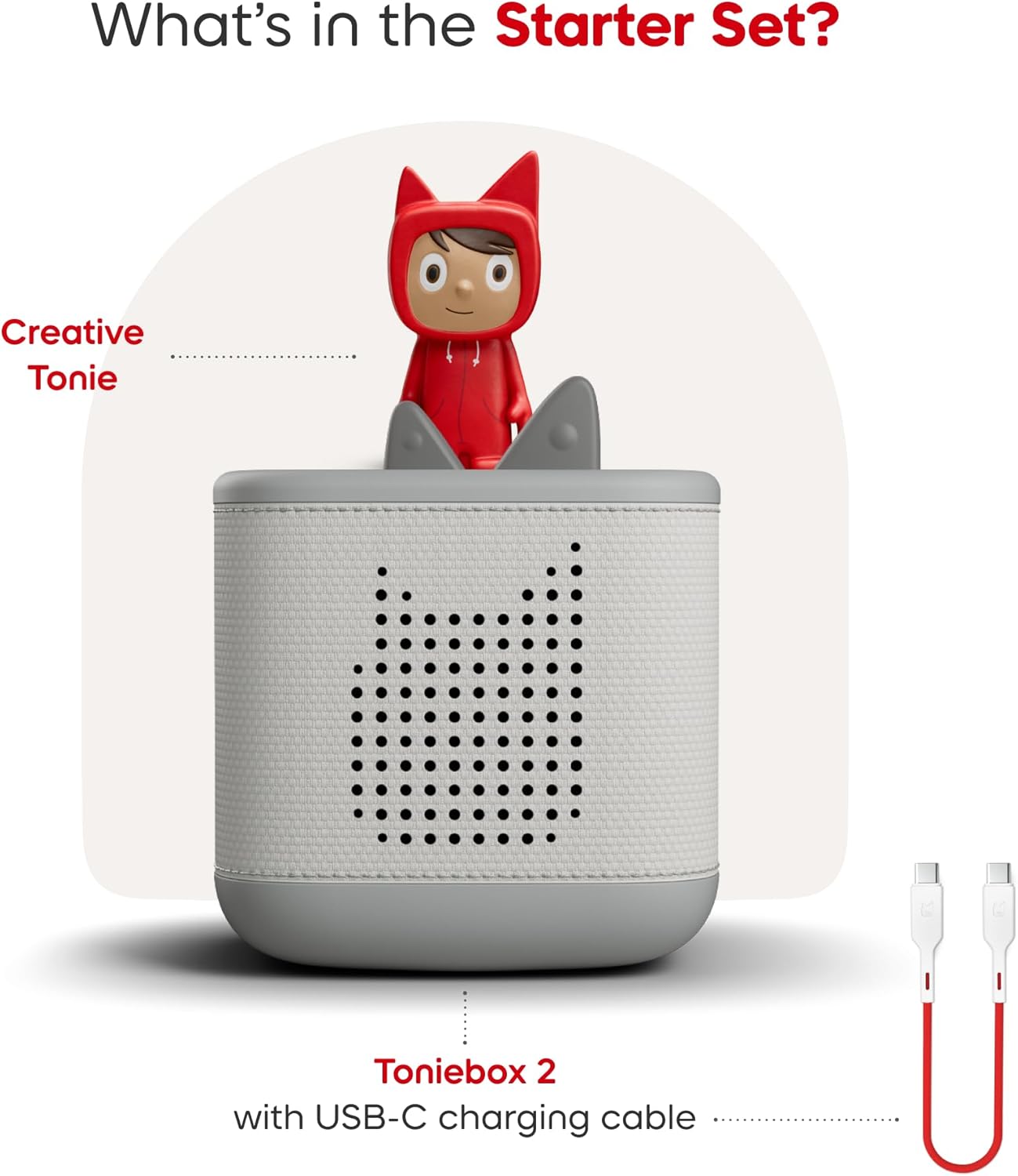 Tonies Toniebox 2 Moon Grey Starter Set