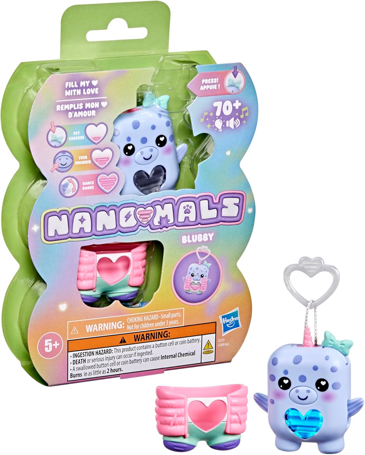 Nano-mals Blubby The Narwhal Electronic Fidget Pet
