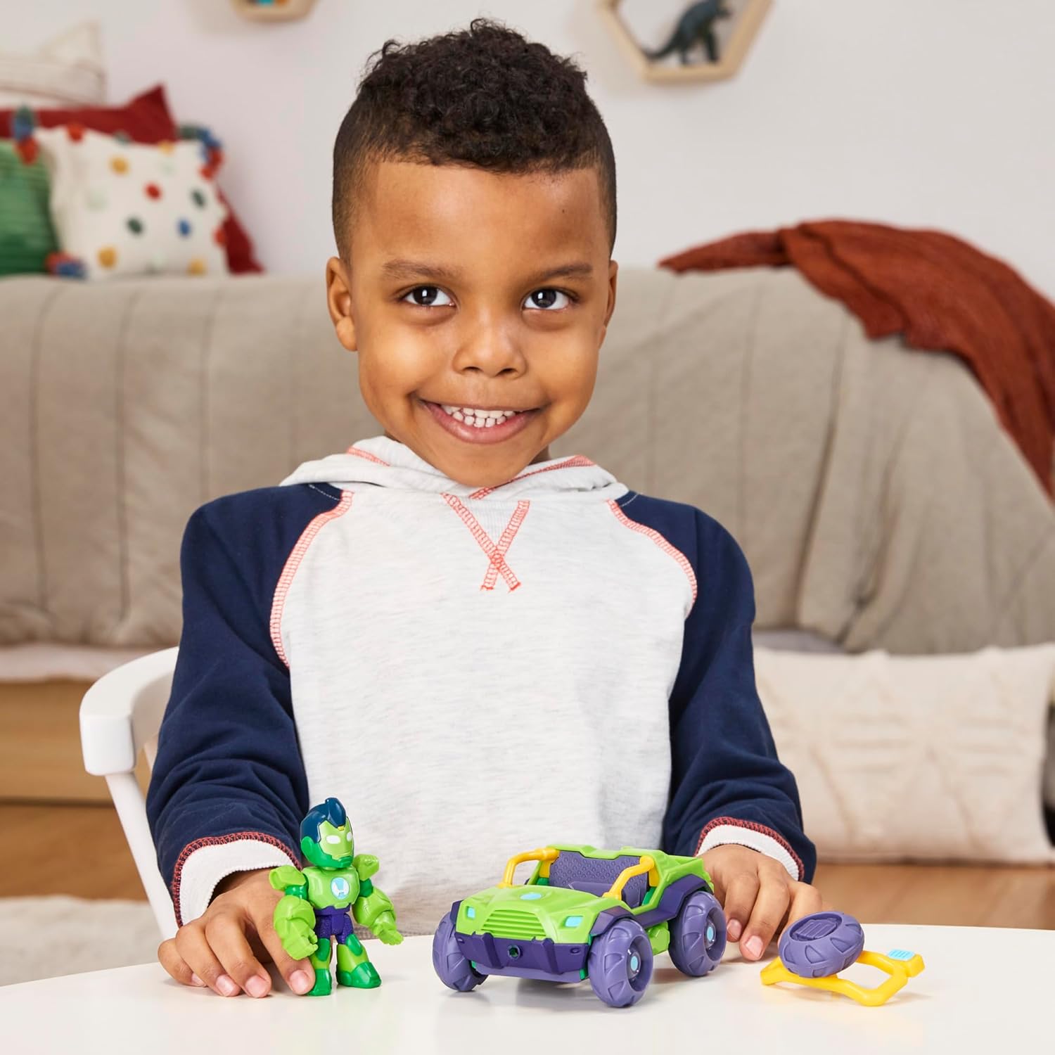 Iron Man and His Awesome Friends Figure & Vehicle Iron Hulk Racer Pack