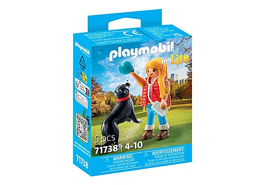 Playmobil Woman with Mountain Dog