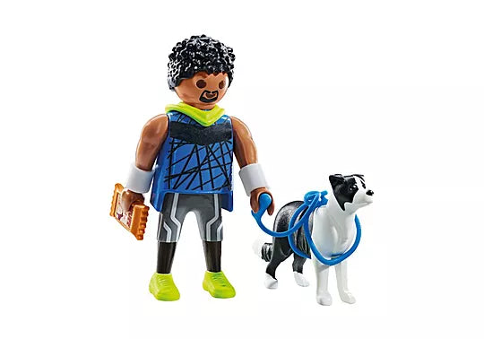 Playmobil Jogger with Border Collie
