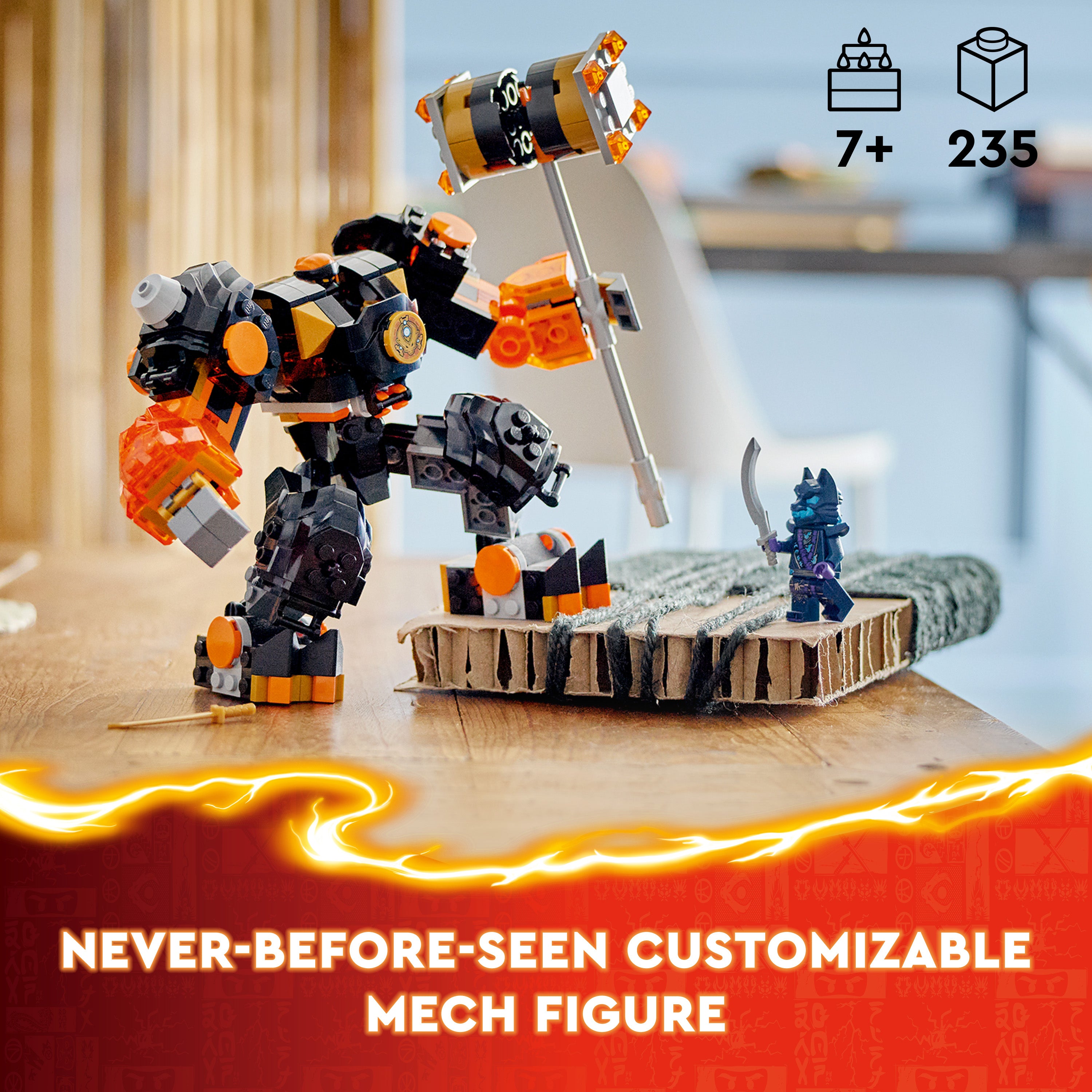 Lego 71806 Coles Elemental Earth Mech
