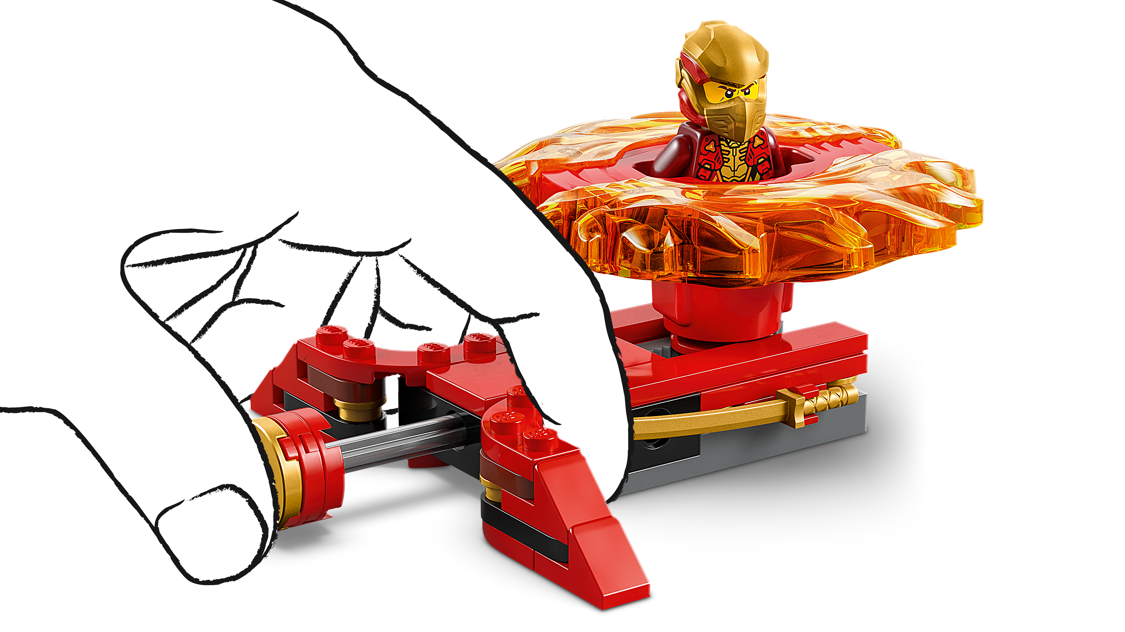 LEGO Ninjago 71823 Kai's Dragon Spinjitzu Spinner