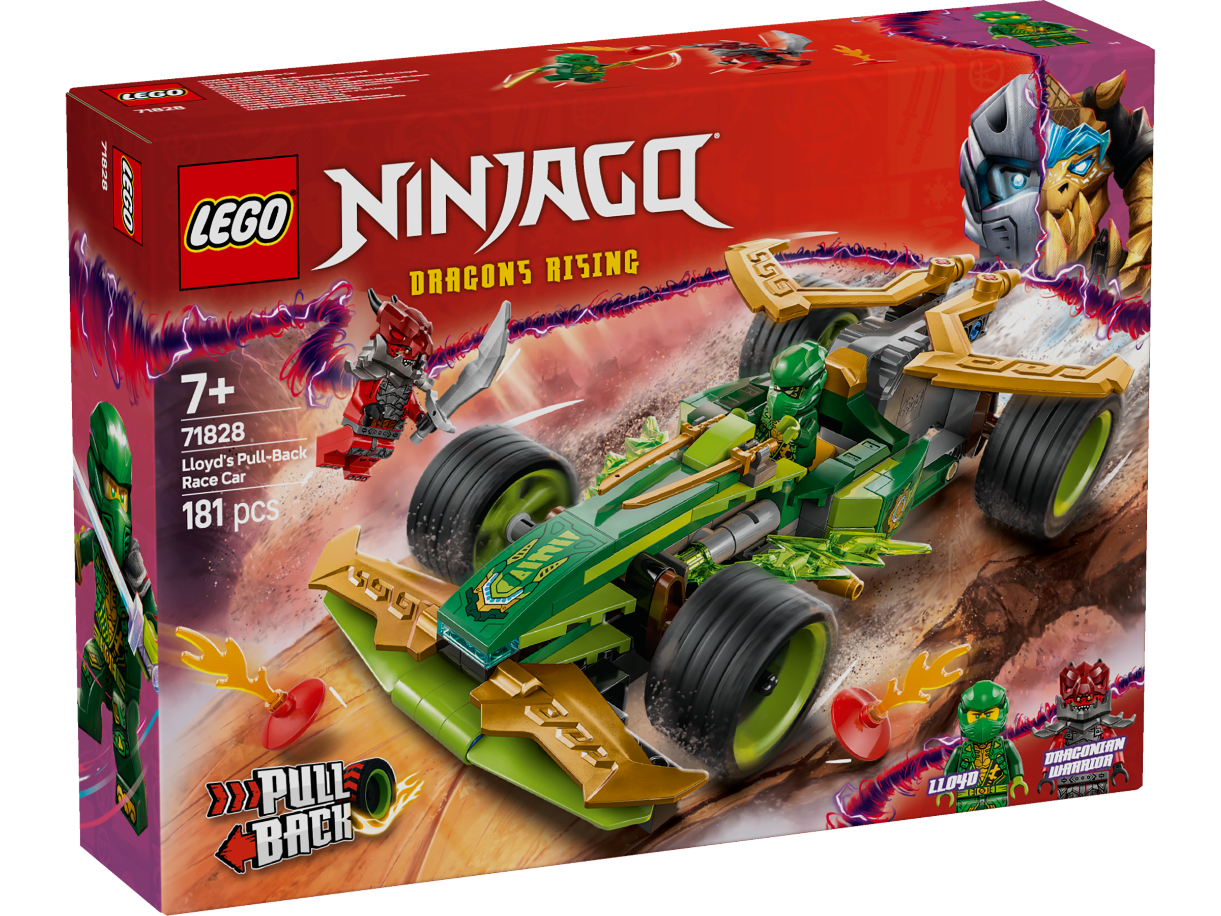 LEGO Ninjago 71828 Lloyd's Pull-Back Race Car