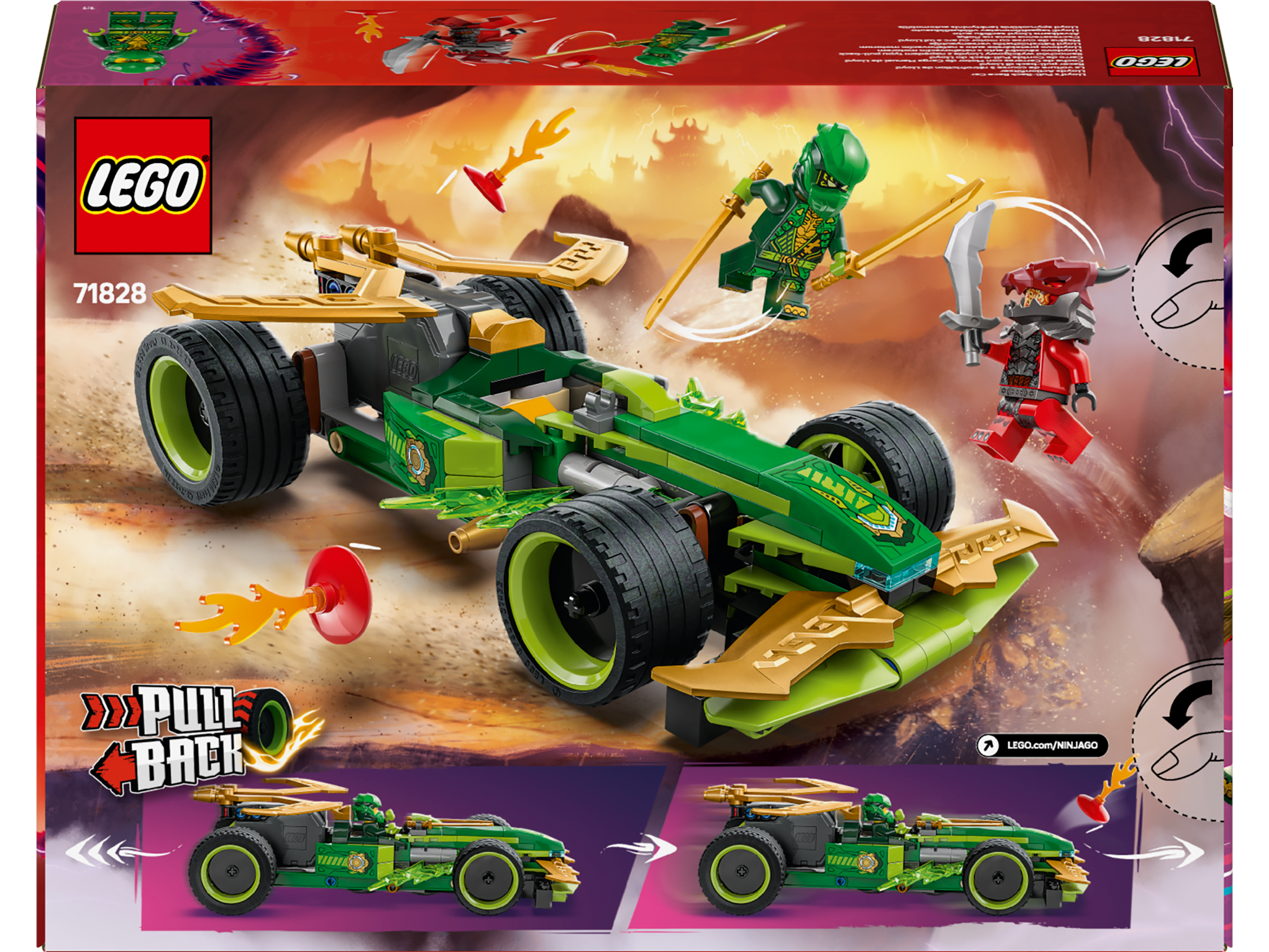 LEGO Ninjago 71828 Lloyd's Pull-Back Race Car