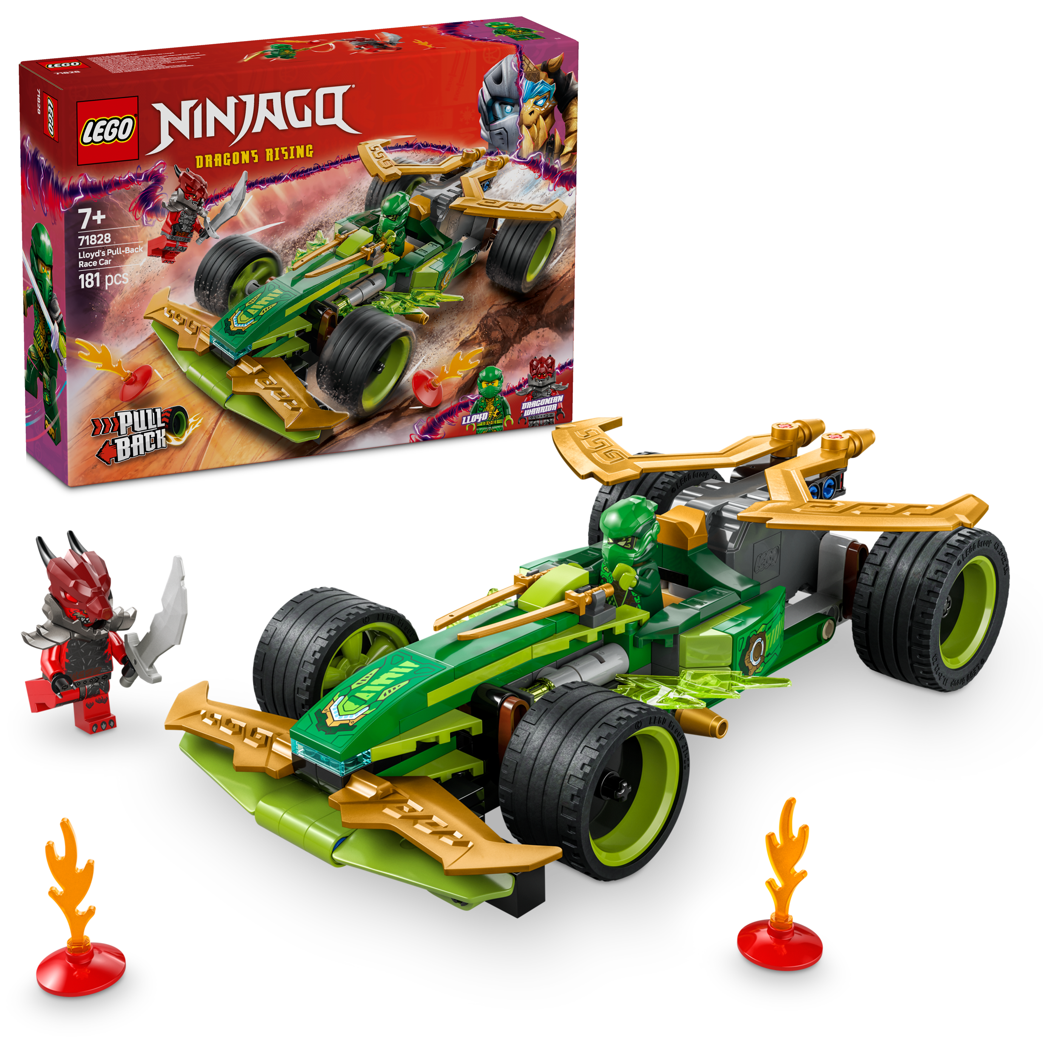 LEGO Ninjago 71828 Lloyd's Pull-Back Race Car