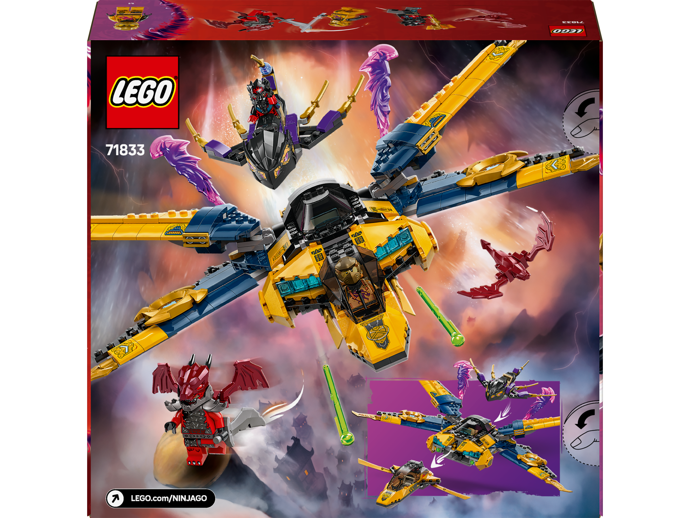 LEGO Ninjago 71833 Ras and Arin's Super Storm Jet