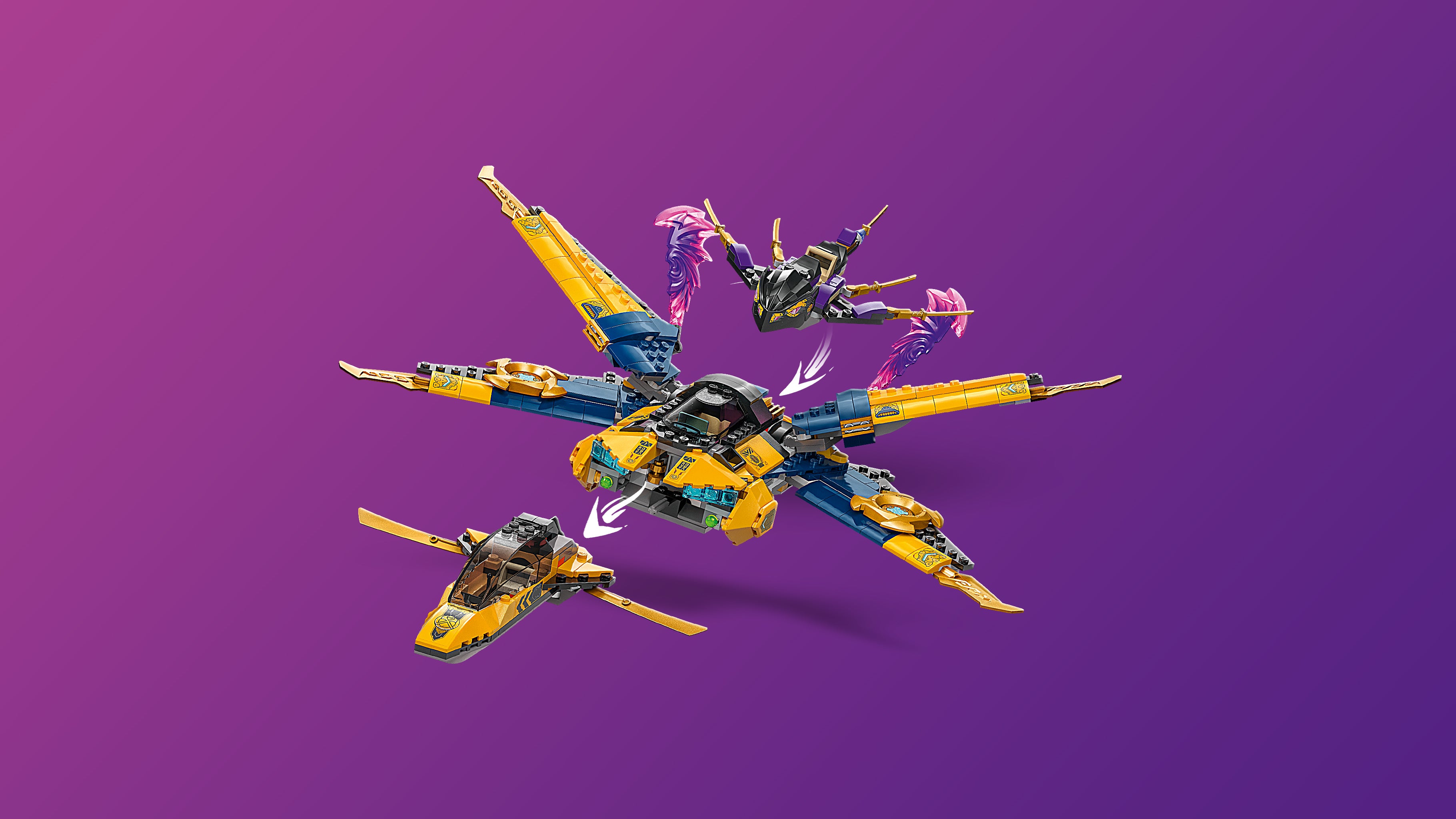 LEGO Ninjago 71833 Ras and Arin's Super Storm Jet