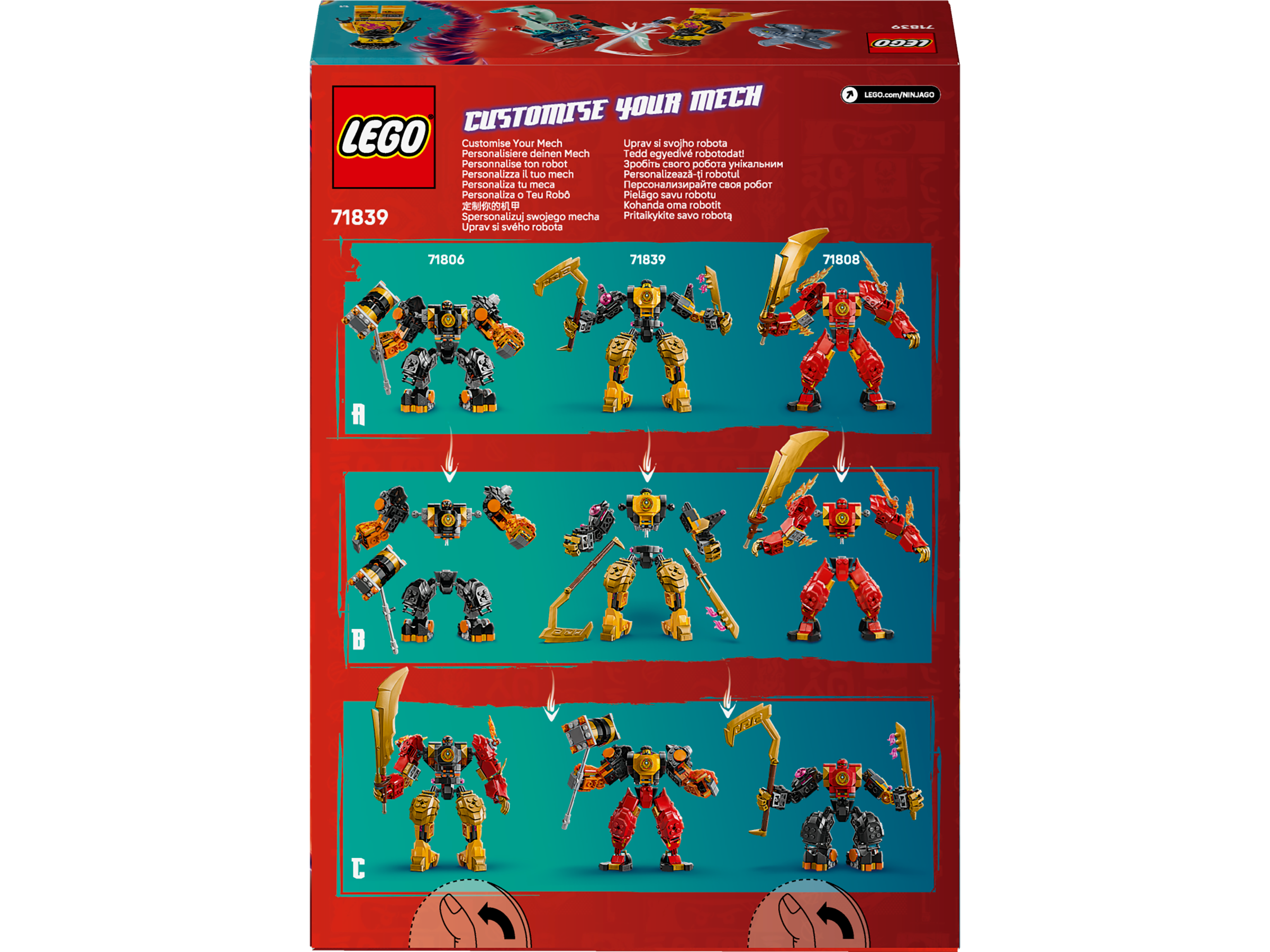 Lego 71839 Arins Spinjitzu Battle Mech
