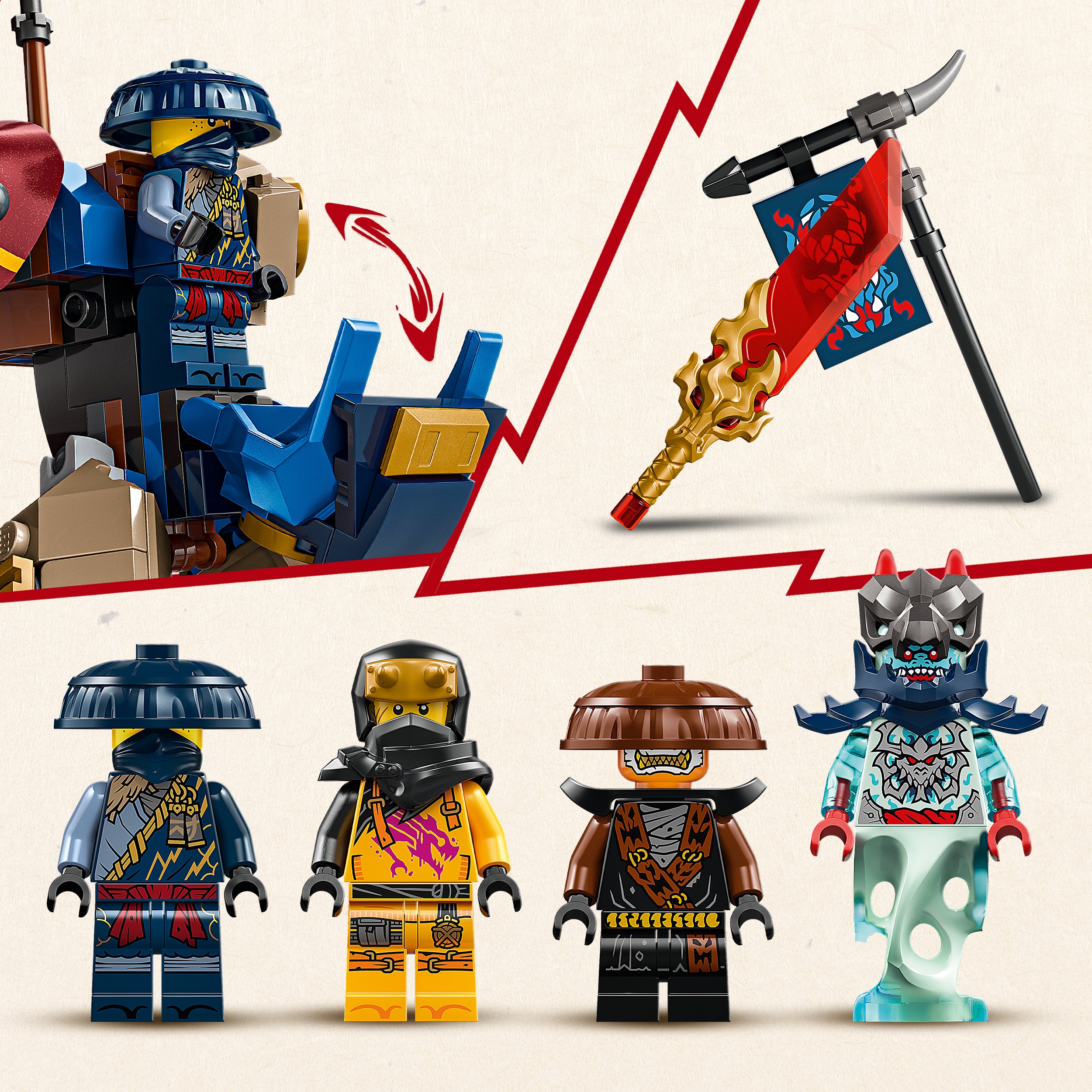 Lego 71843 Rogues Mech Dragon Rider