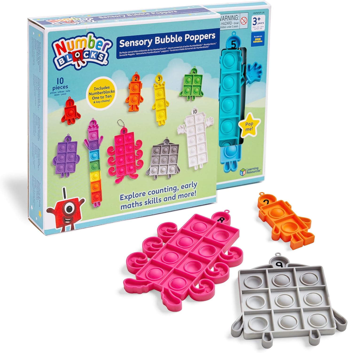 Numberblocks Sensory Bubble Poppers