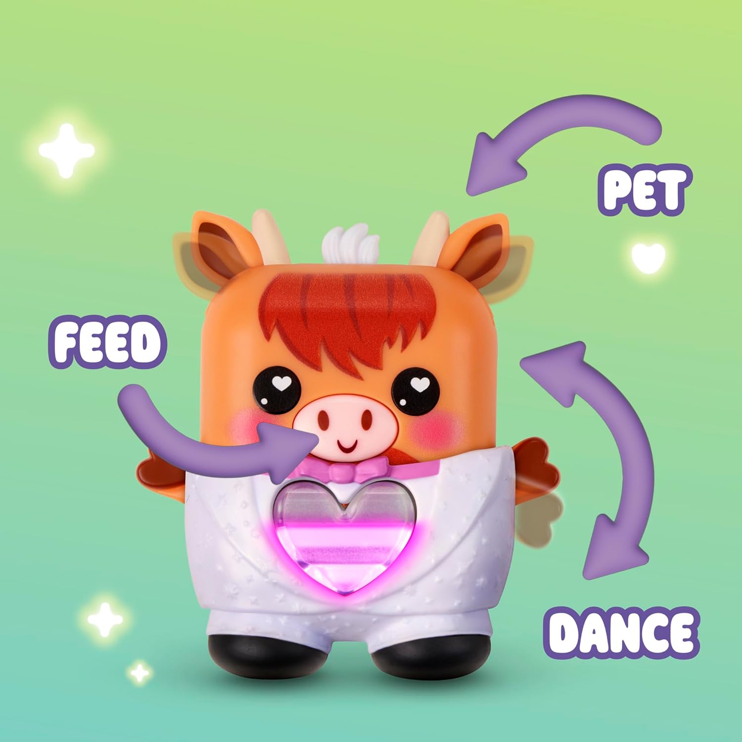 Nano-mals Cowbert The Highland Cow Electronic Fidget Pet