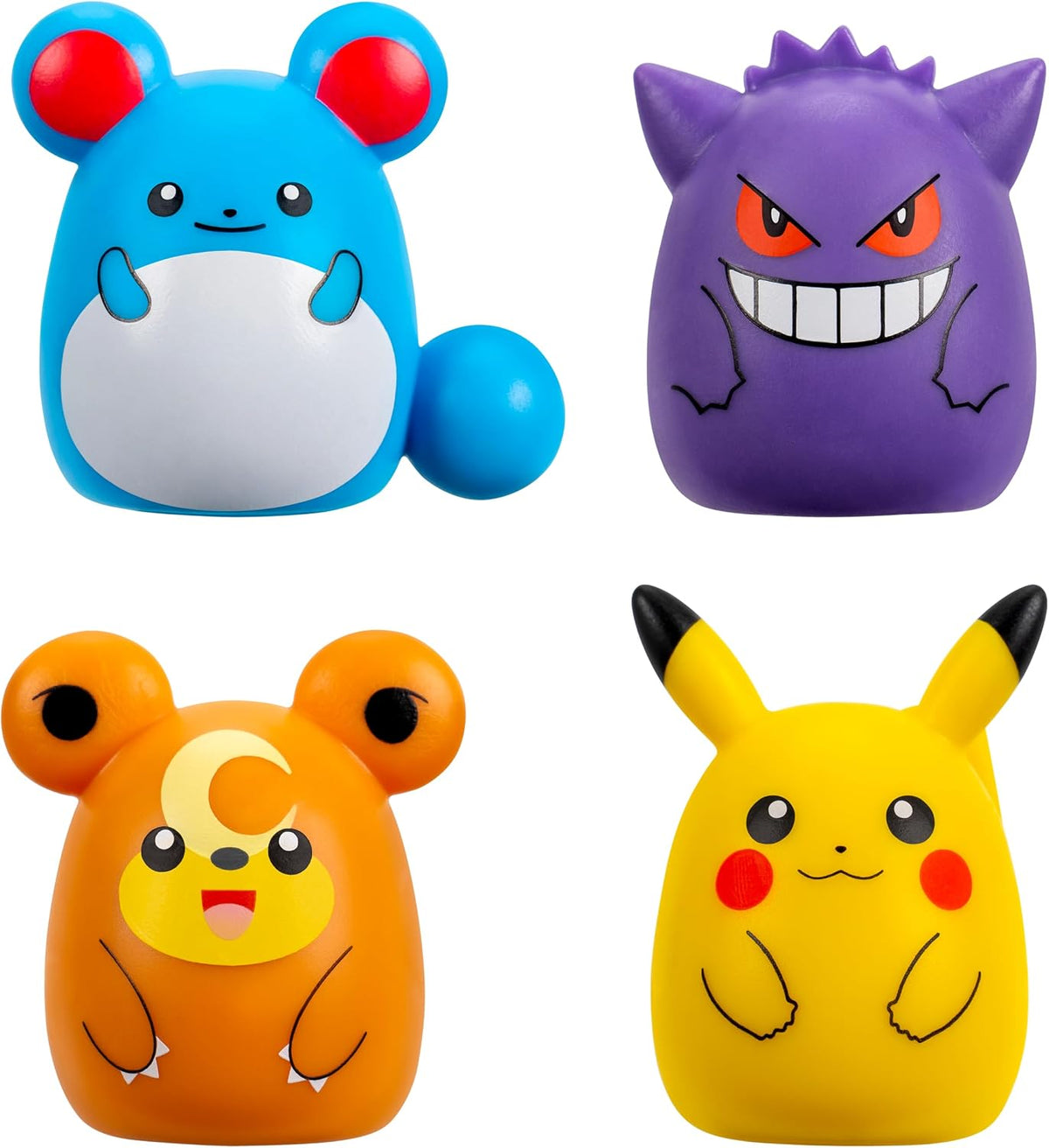 Squish-a-longs Pokemon Pikachu 4 Pack