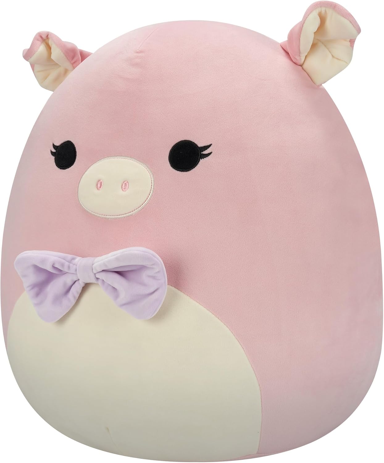 Squishmallows 20" Pink Pig with Purple Bow Tie