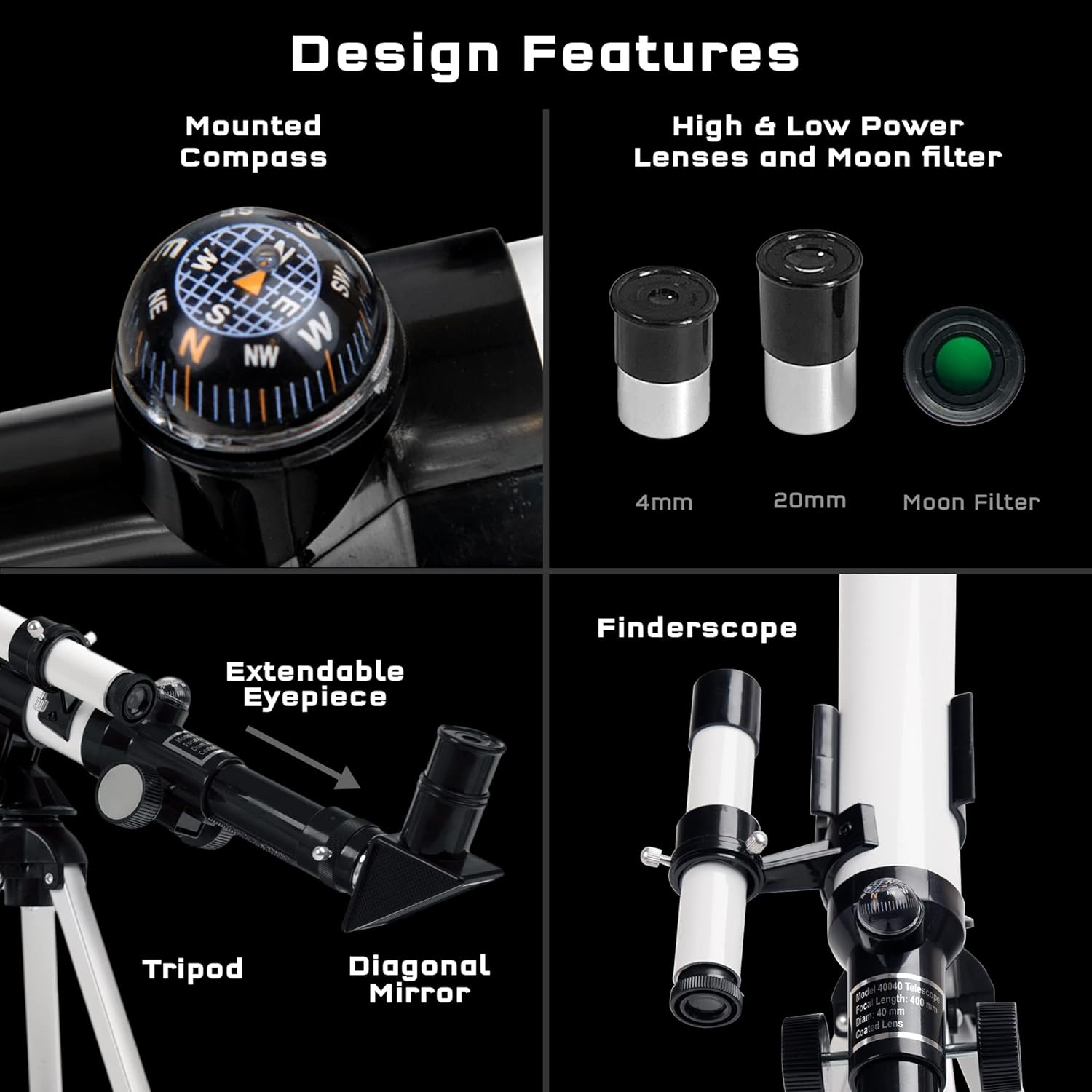 Astronomical Telescope with 100x Magnification
