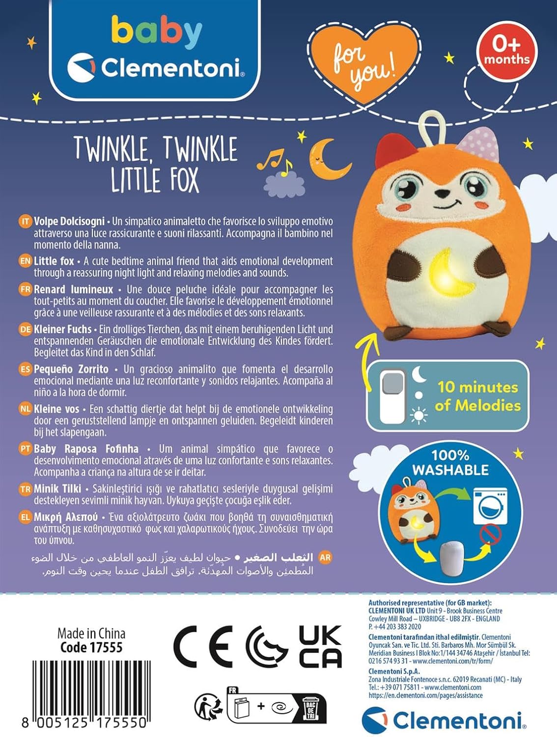 Baby Clementoni - Twinkle Twinkle Little Fox