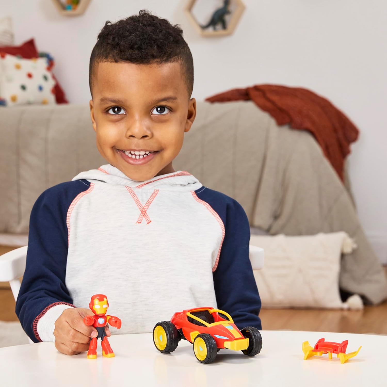 Iron Man and His Awesome Friends Figure & Vehicle Iron Racer Pack
