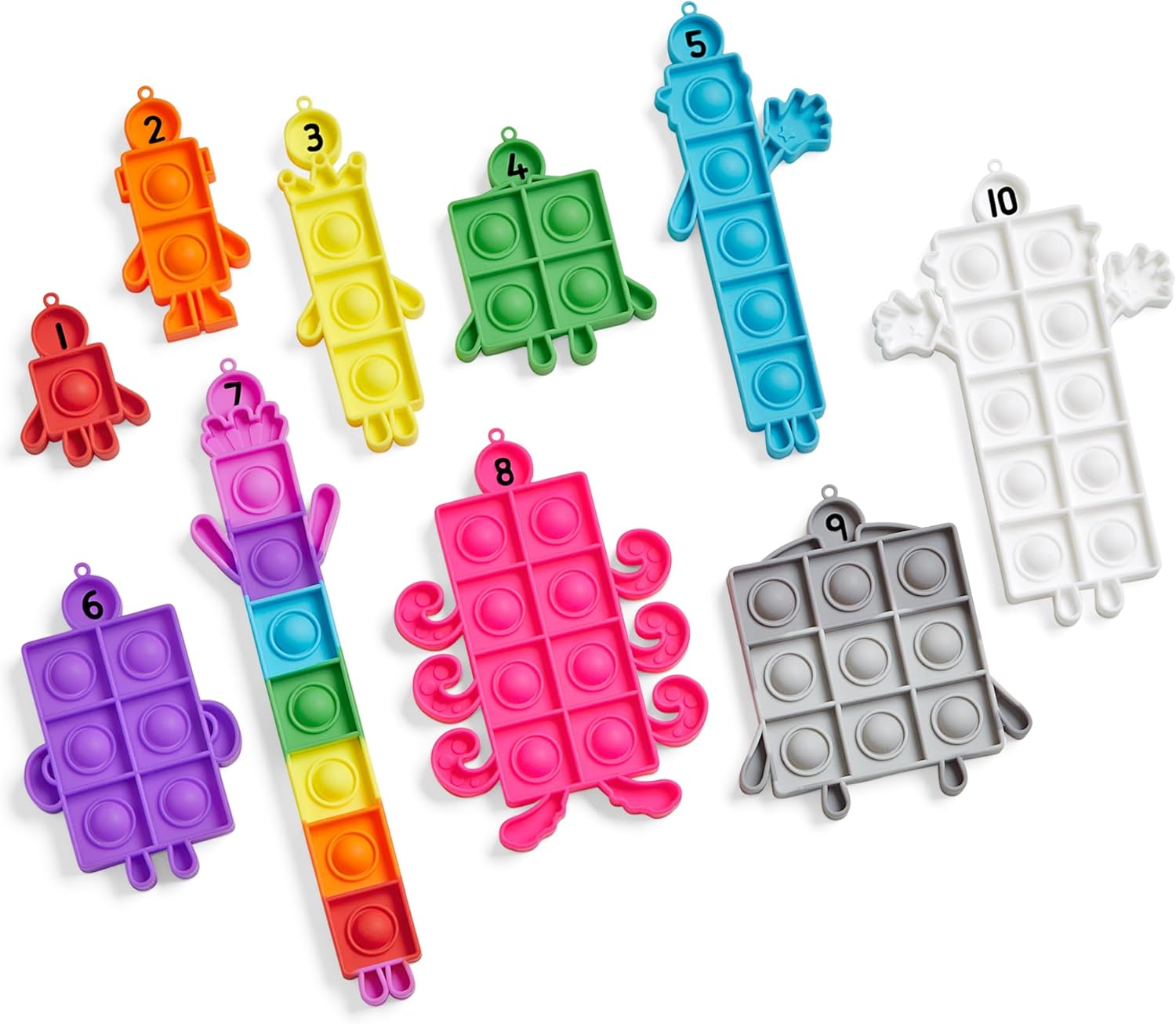 Numberblocks Sensory Bubble Poppers