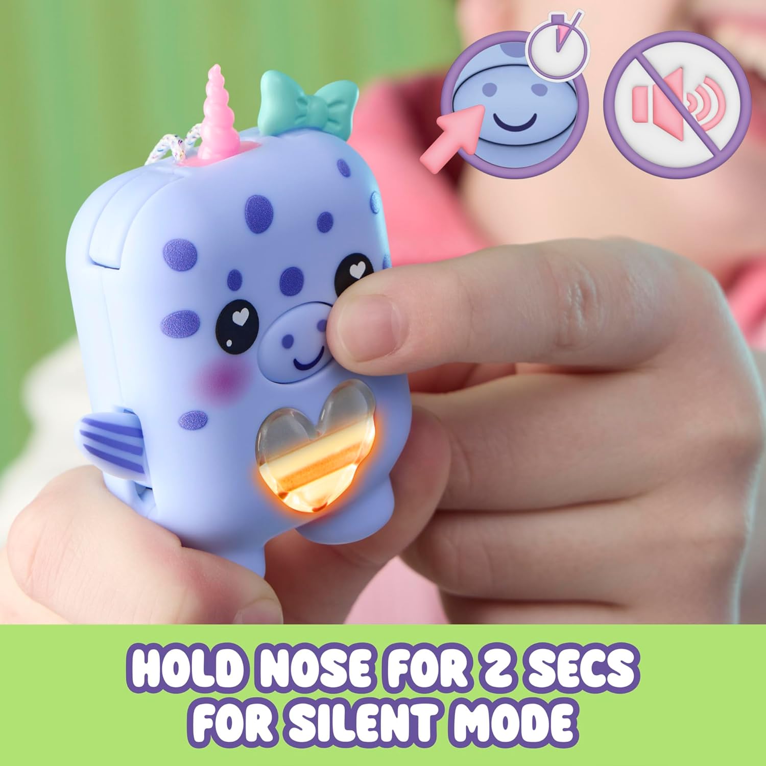 Nano-mals Blubby The Narwhal Electronic Fidget Pet