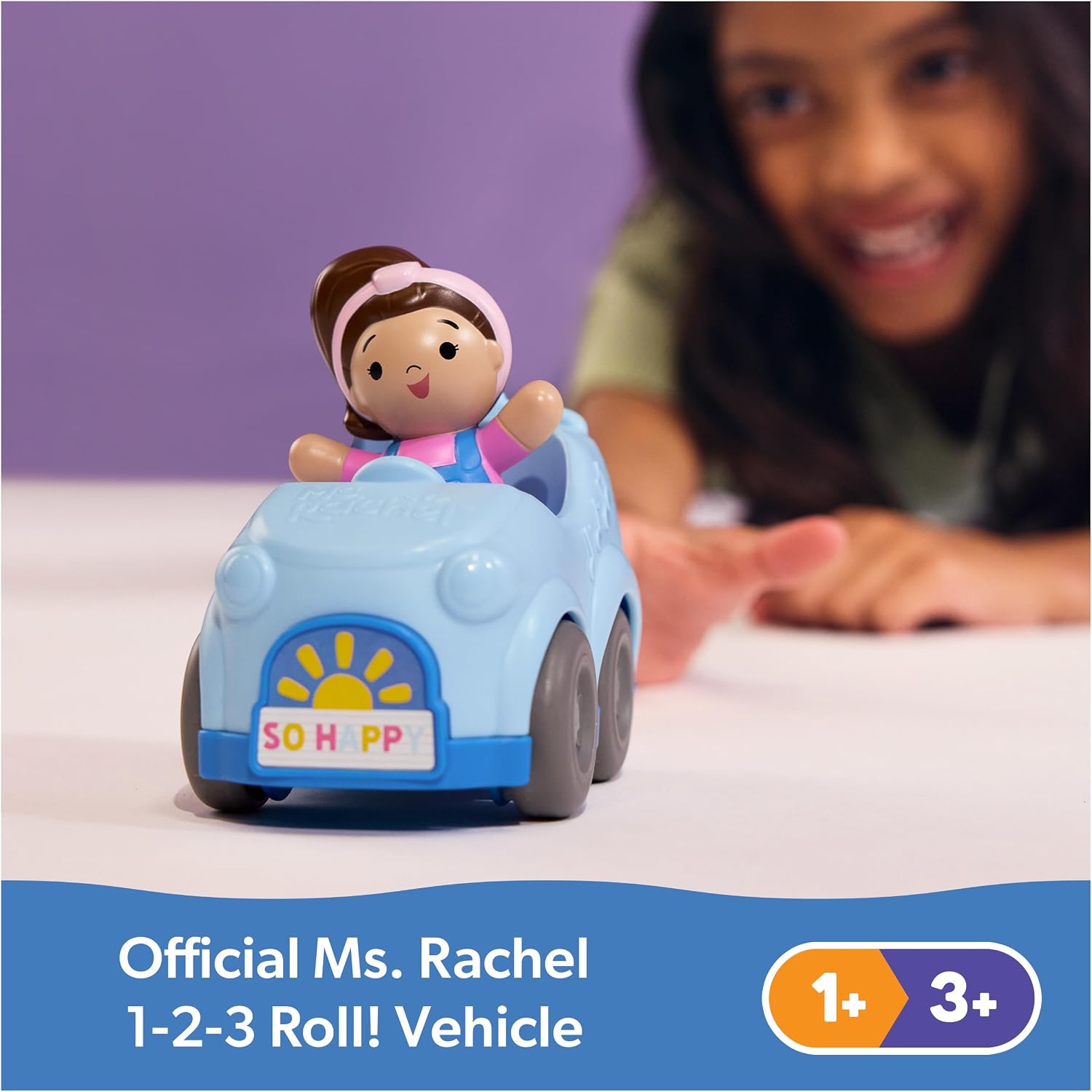Ms. Rachel 1-2-3 Roll! Vehicle with Figure