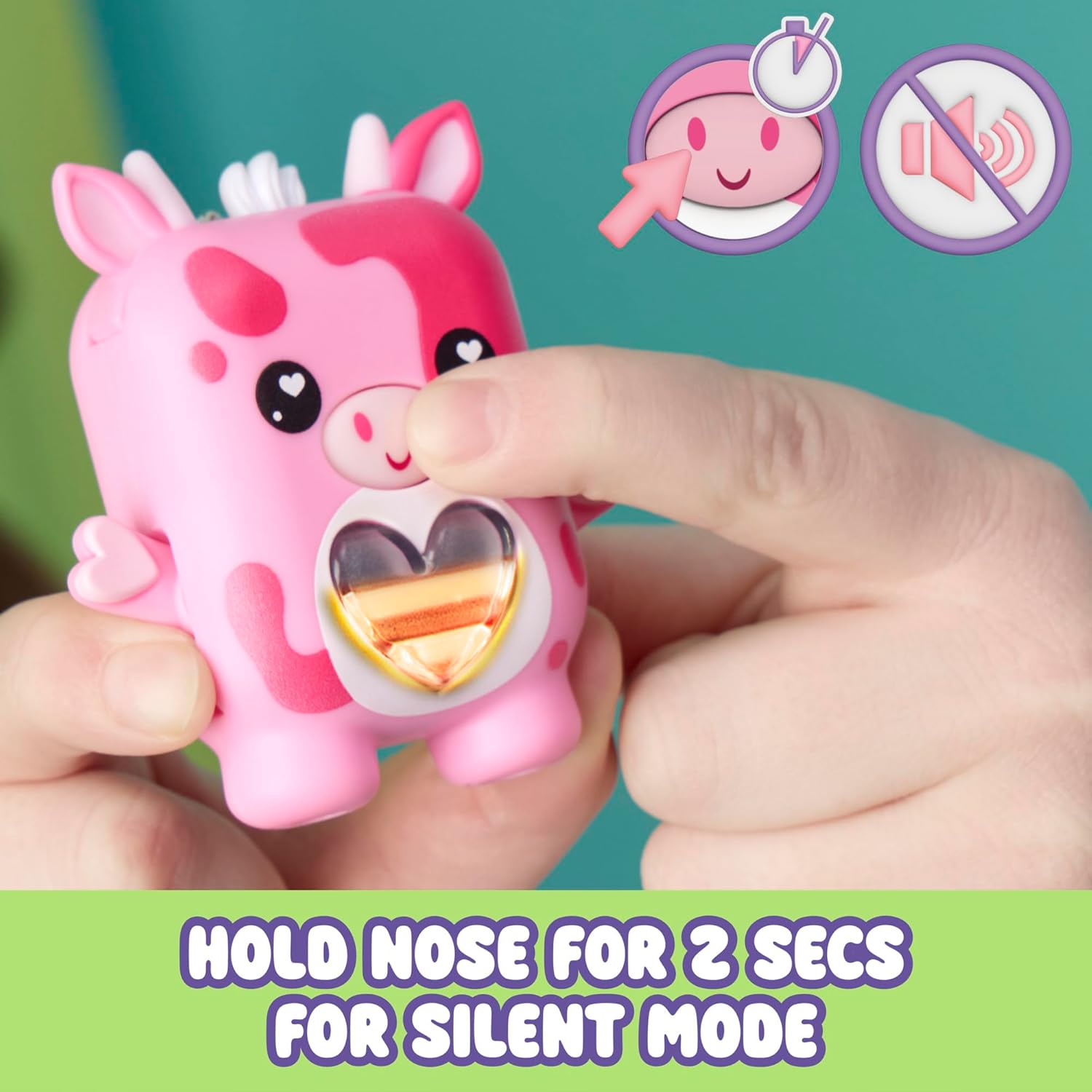 Nano-mals Mootilda The Pink Cow Electronic Fidget Pet