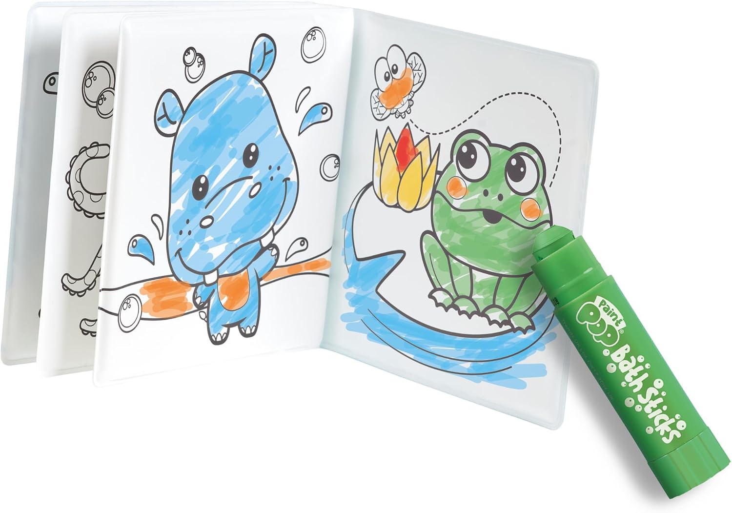 Bath Pop - Colouring Book and 5 Bath Sticks