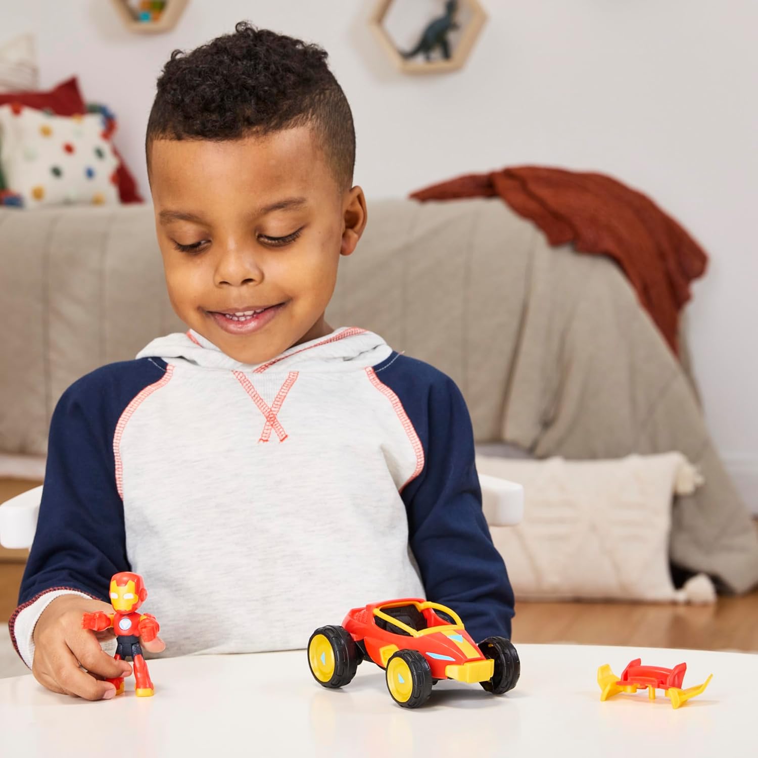 Iron Man and His Awesome Friends Figure & Vehicle Iron Racer Pack