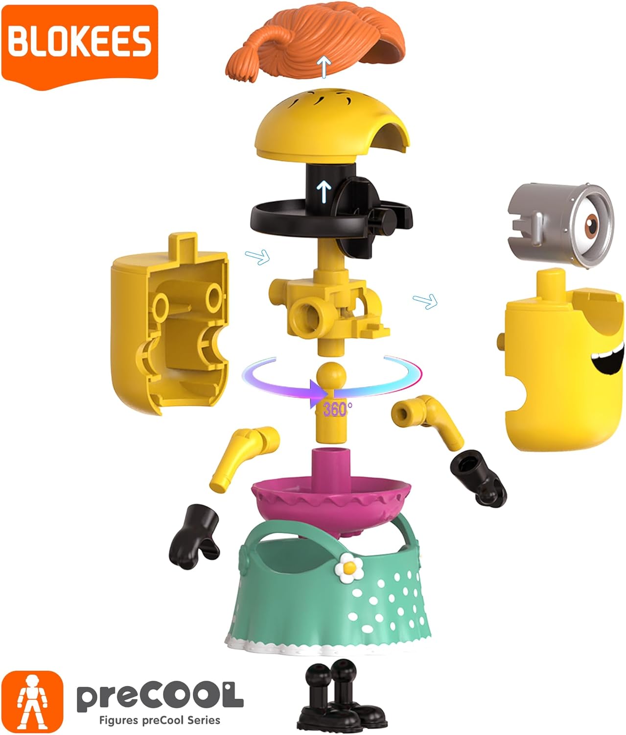 Blokees Figures -preCOOL - Minions  - Celebration Party Series Assortment