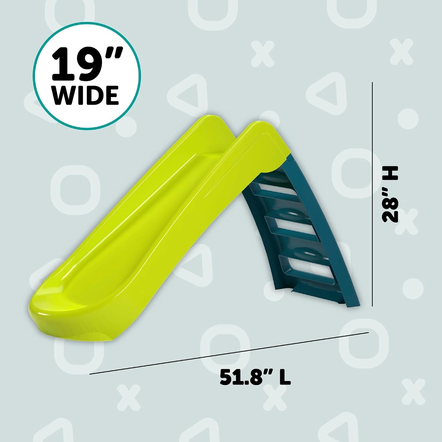 Folding Green Slide & Blue Ladder Steps