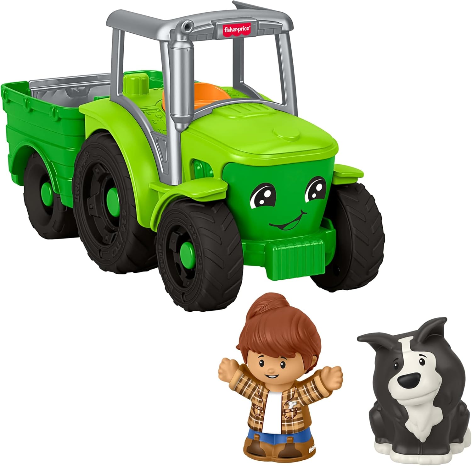 Fisher-Price Little People Toddler Toy Push & Play Tractor