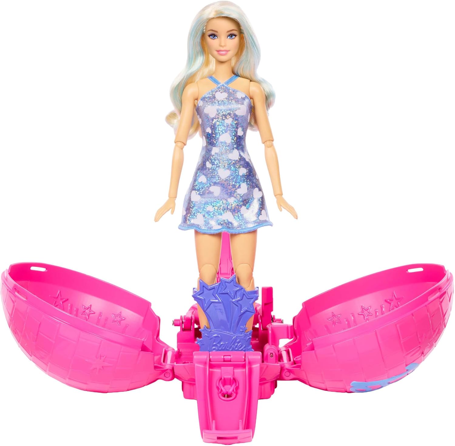 Barbie Team Roll And Reveal Pop Star Doll And Accessories
