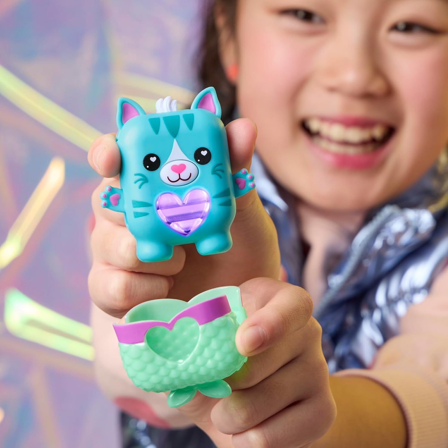 Nano-mals Pawtricia the Blue Kitty Electronic Fidget Pet