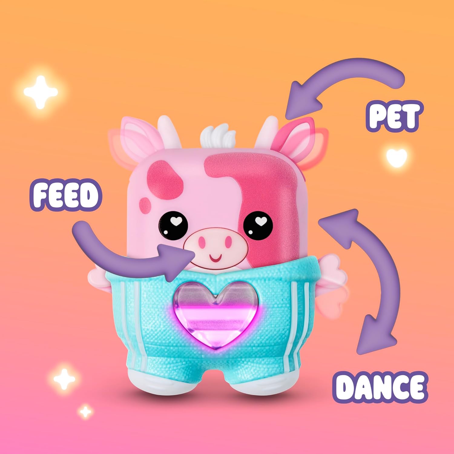Nano-mals Mootilda The Pink Cow Electronic Fidget Pet