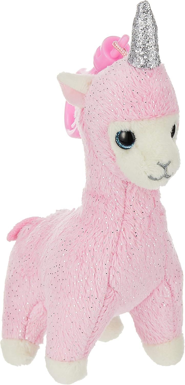 Ty Lana Pink Llama with Horn - Boo Key Clip