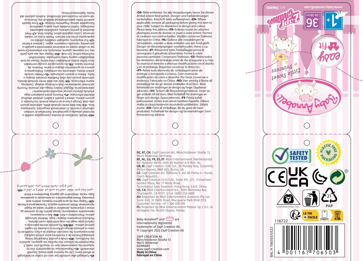 Baby Annabell Littlt Sweet Cape