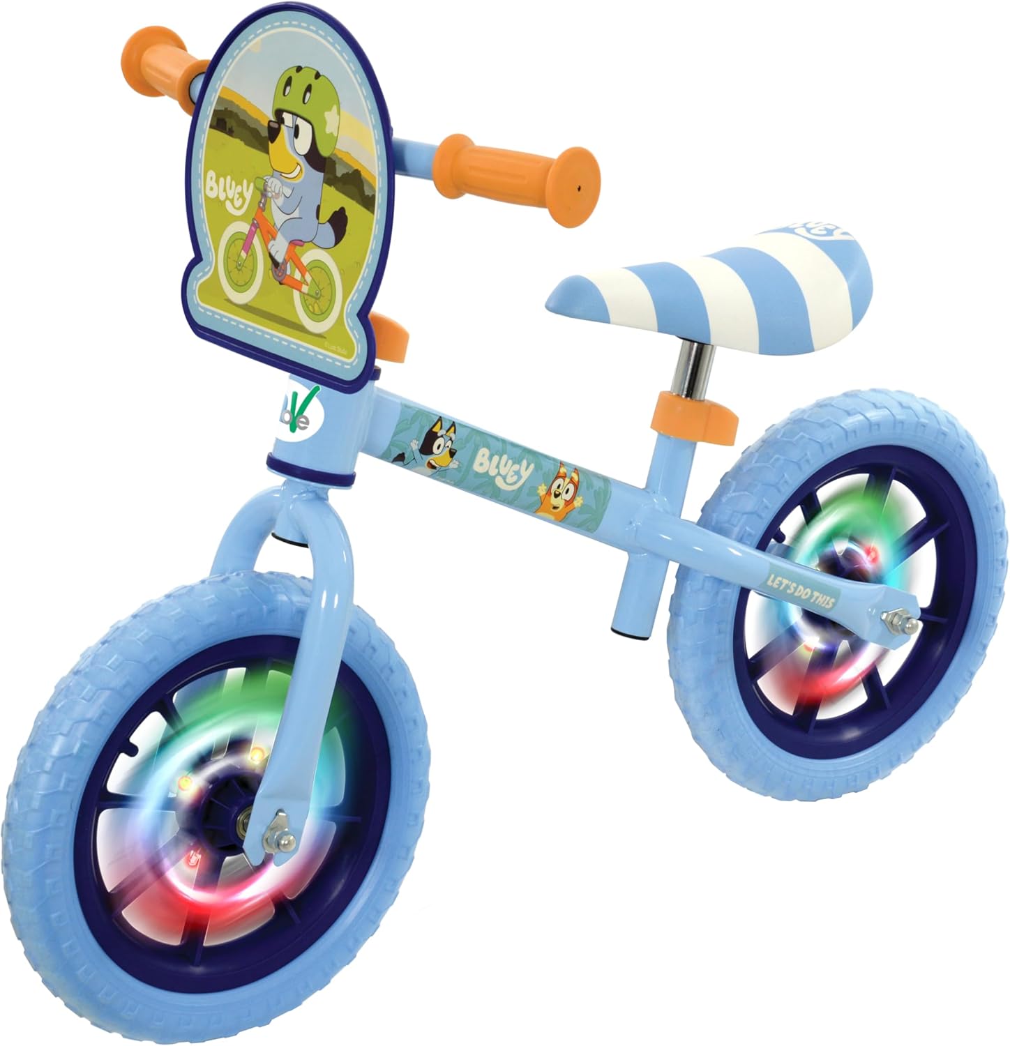 Bluey Balance Bike with Light Up Wheels