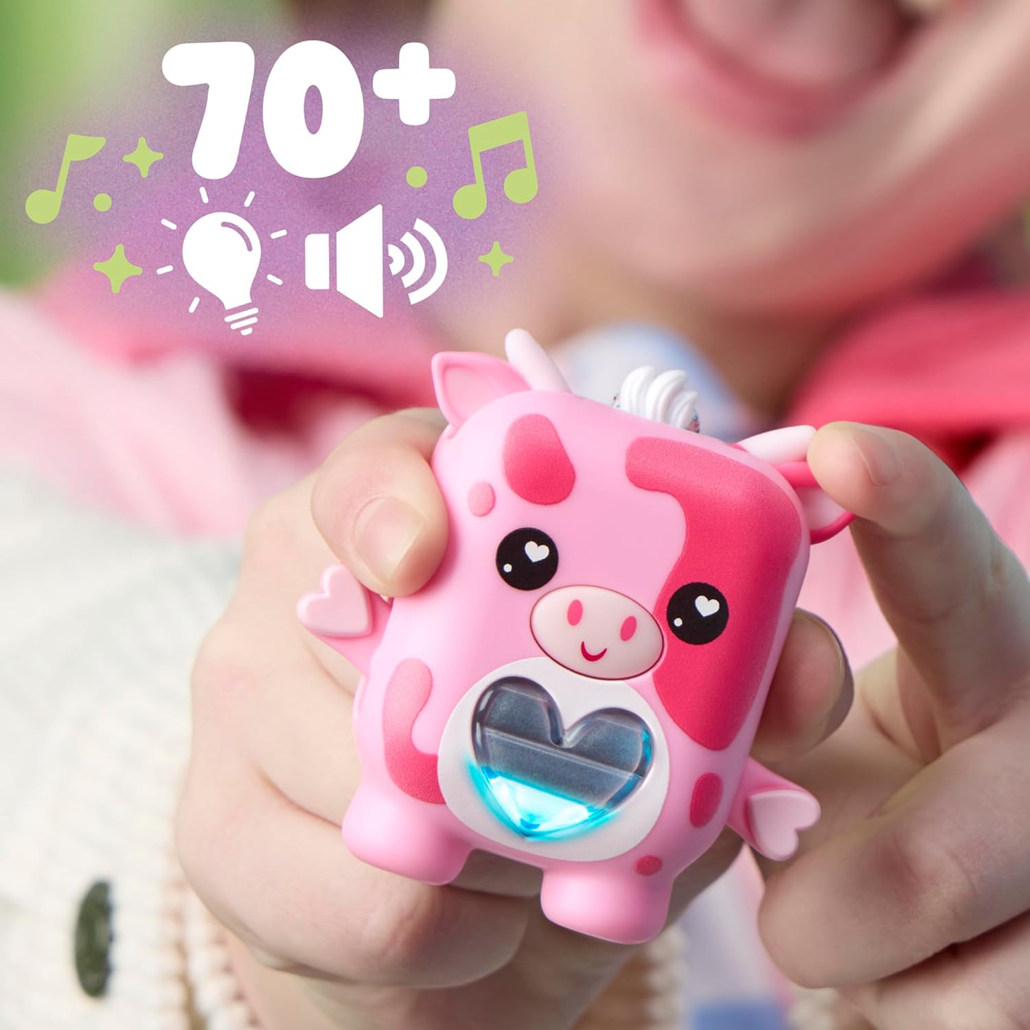 Nano-mals Mootilda The Pink Cow Electronic Fidget Pet