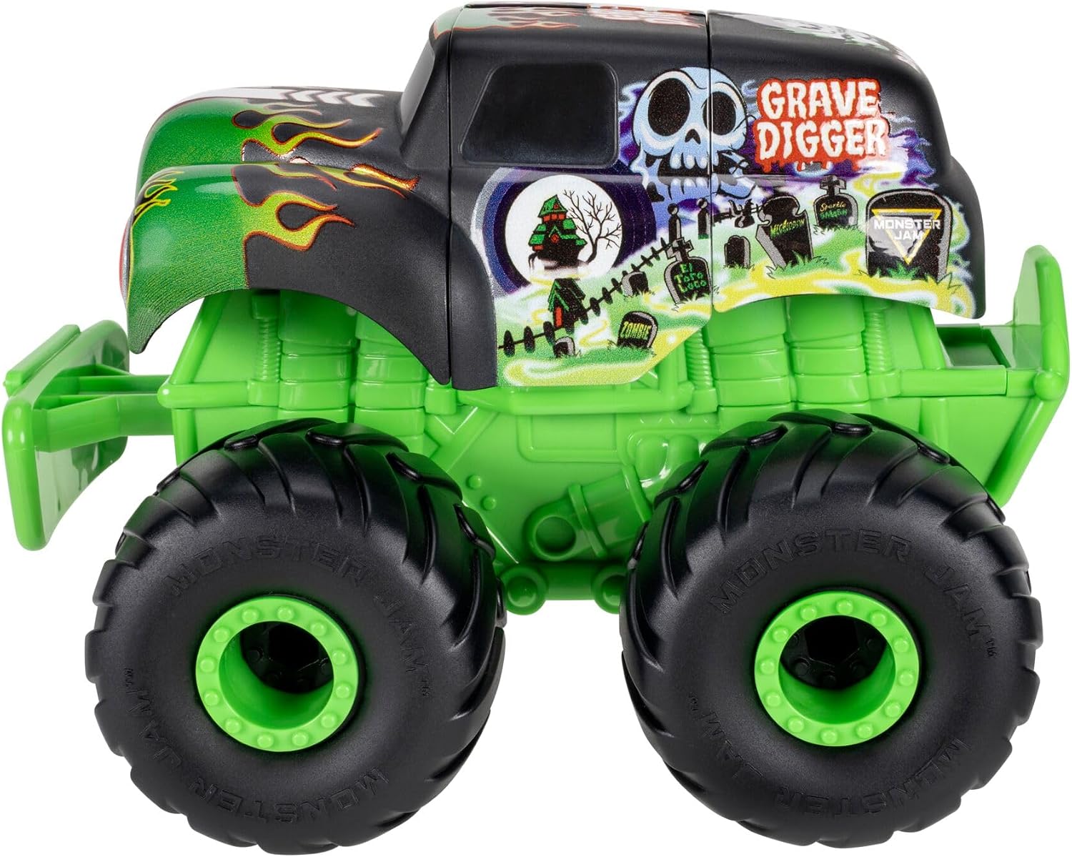 Monster Jam Monstruction Build & Crash Gravedigger