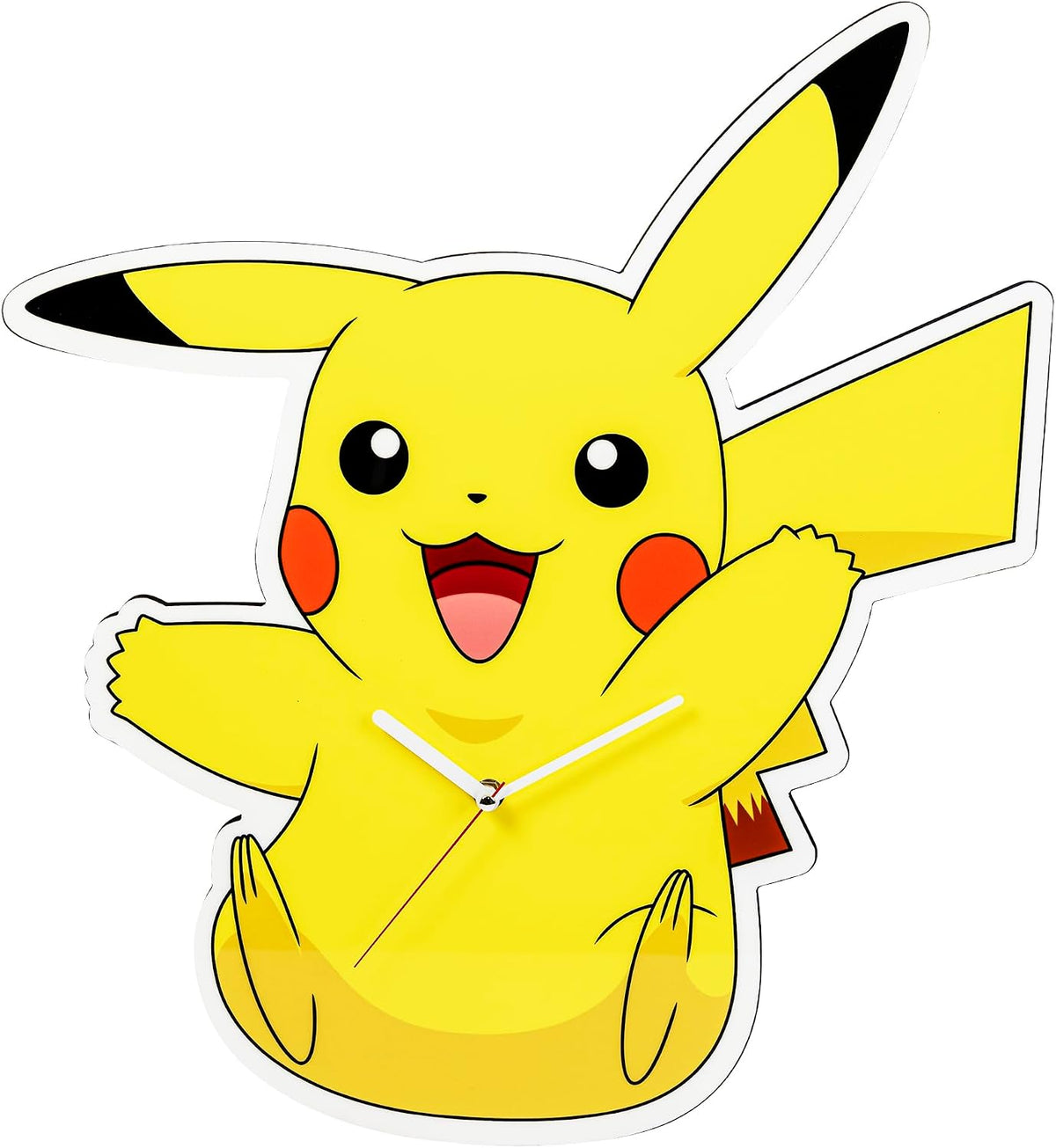 Pokemon Pikachu Shaped Wall Clock