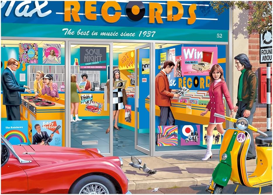Falcon Puzzles - The Record Shop (1000 pieces)