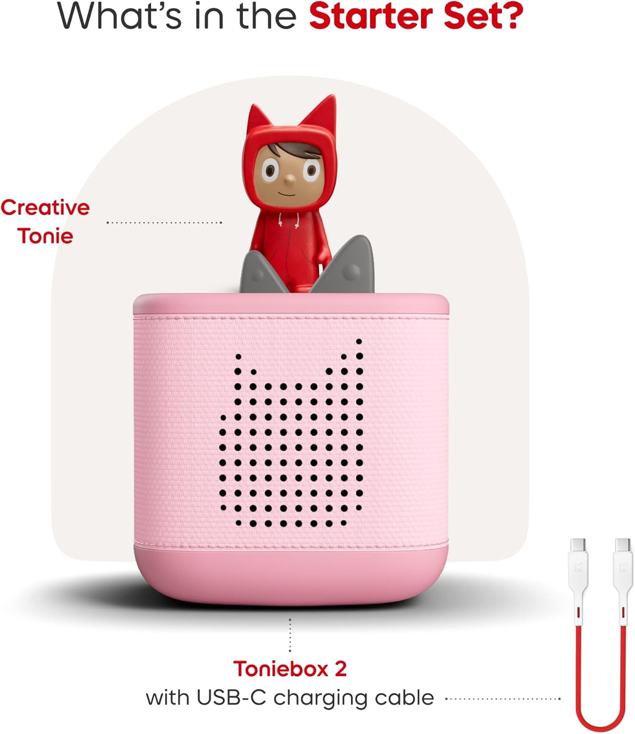 Tonies Toniebox 2 Cloud Pink Starter Set
