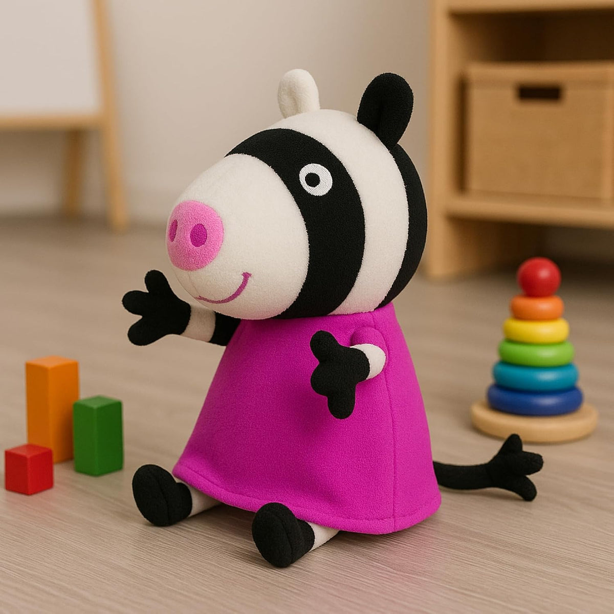 TY Zoe Zebra Regular Beanie Boo
