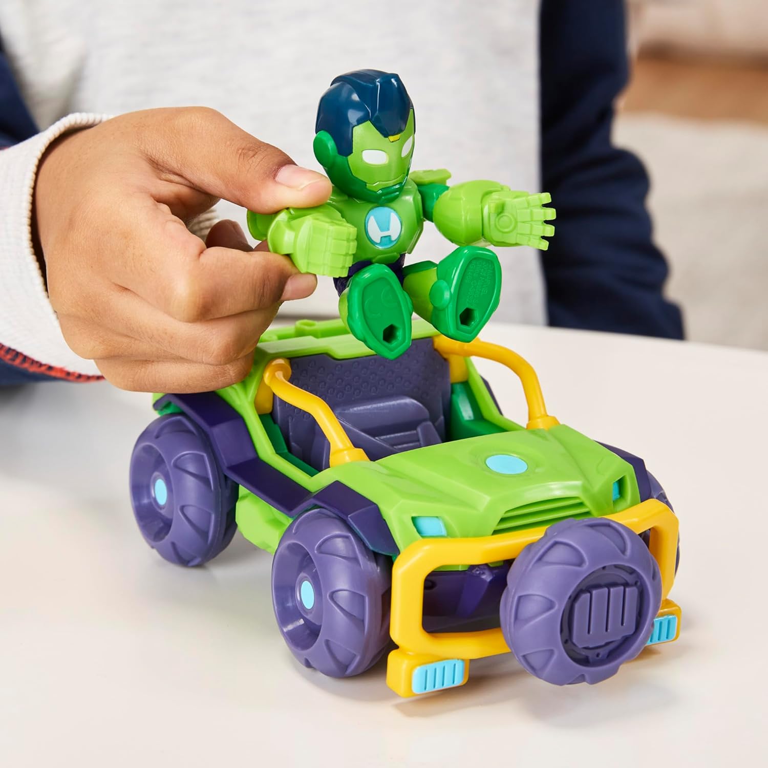 Iron Man and His Awesome Friends Figure & Vehicle Iron Hulk Racer Pack
